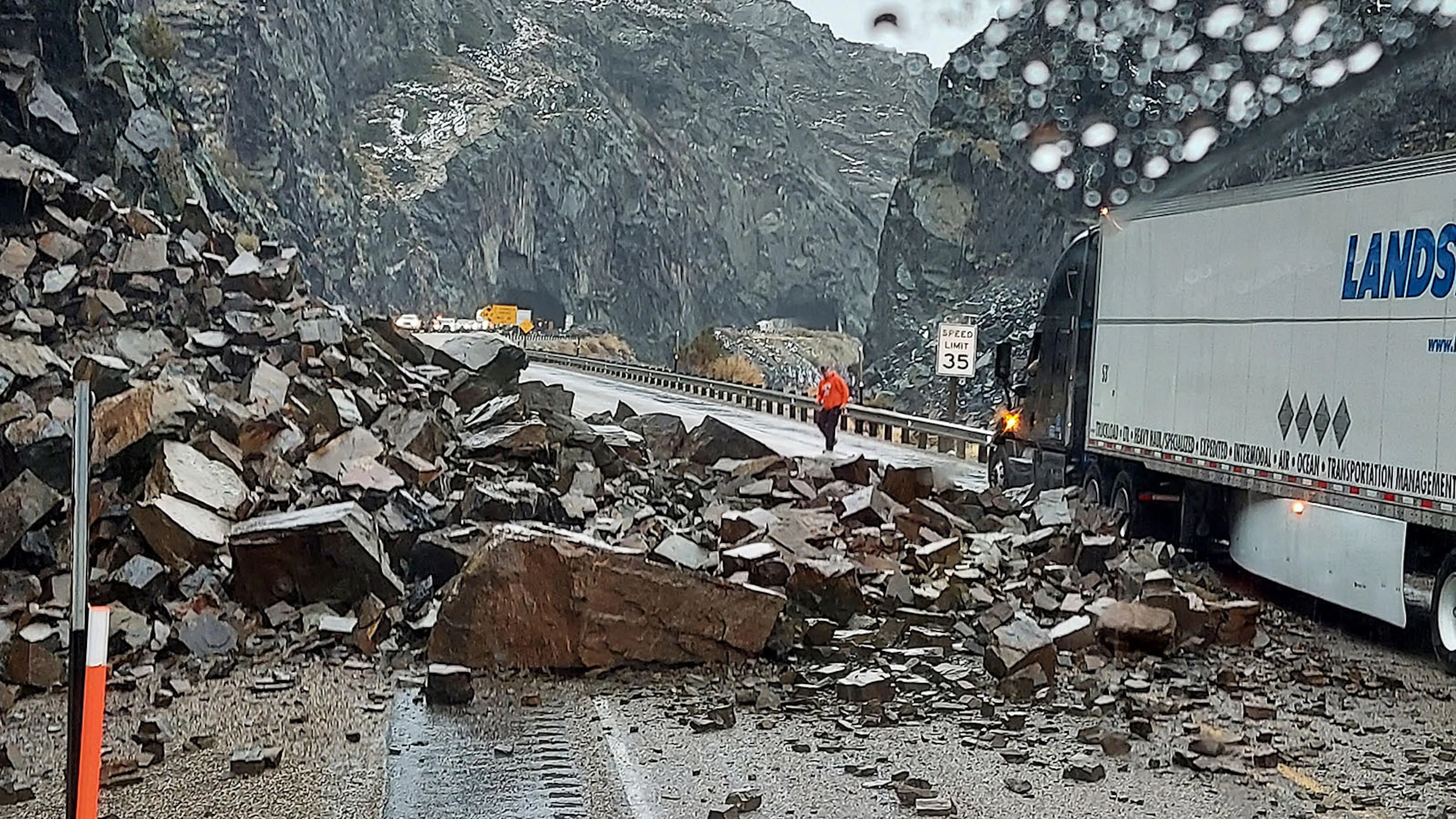 Motorists Play Frogger With Falling Rocks In Wyoming’s Wind River ...