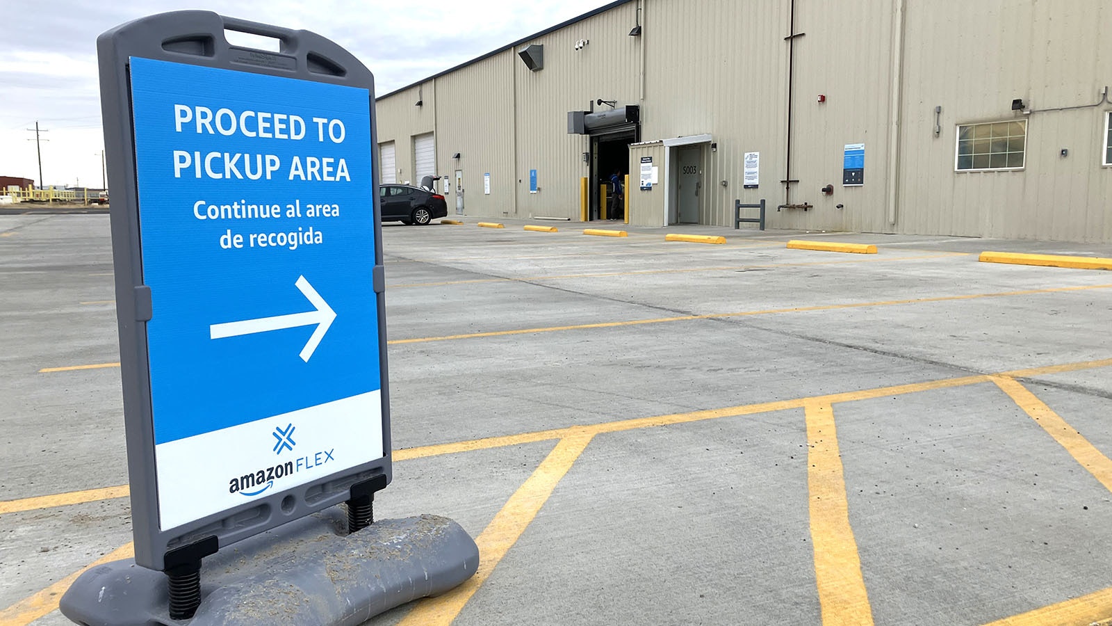 The Amazon Flex delivery warehouse in Casper is one of the state's first two hubs in Wyoming. The other is in Gillette.