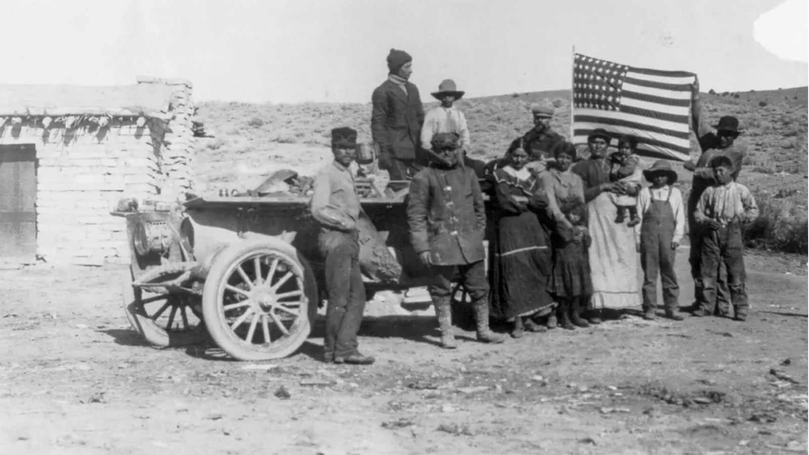 The 1908 New York to Paris competitors were greeted in the Wyoming frontier towns of Cheyenne, Rock Springs and Green River. They also met any ranchers and farmers along the way.