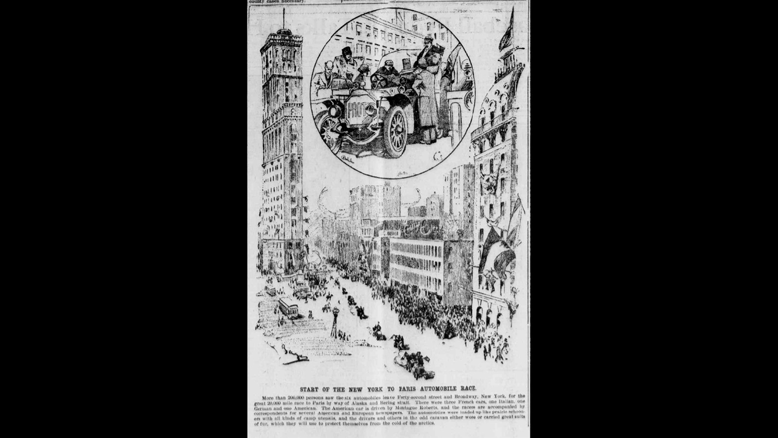The Wyoming newspapers followed the New York to Paris auto race with enthusiasm as the competitors were getting close to the Cowboy State. Cheyenne hosted them with an enthusiastic crowd and treated the team to a special banquet in their honor.