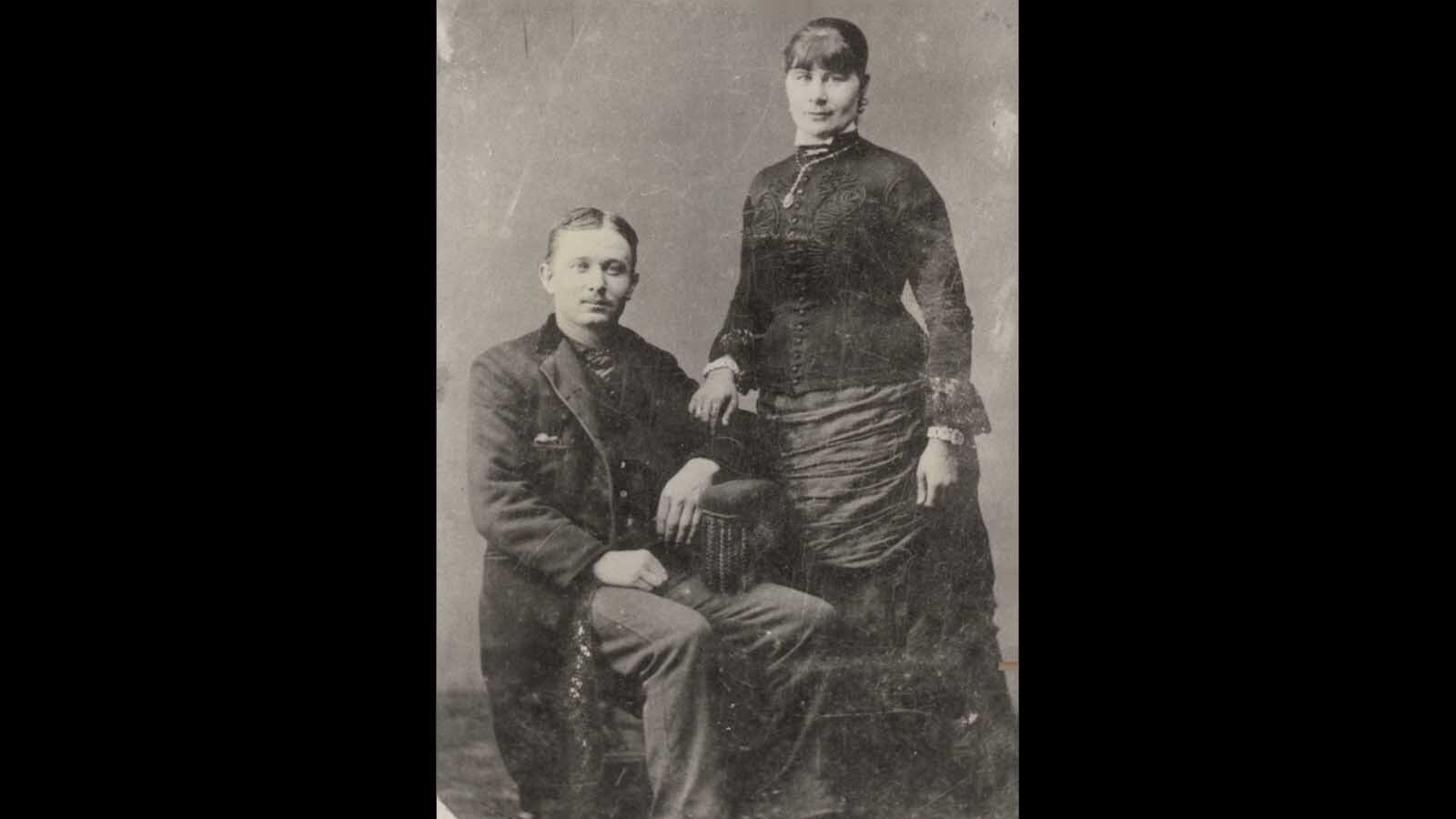 Ella Watson is shown with her first husband, William Pickell. Tom Henderson claimed Watson was his mother.