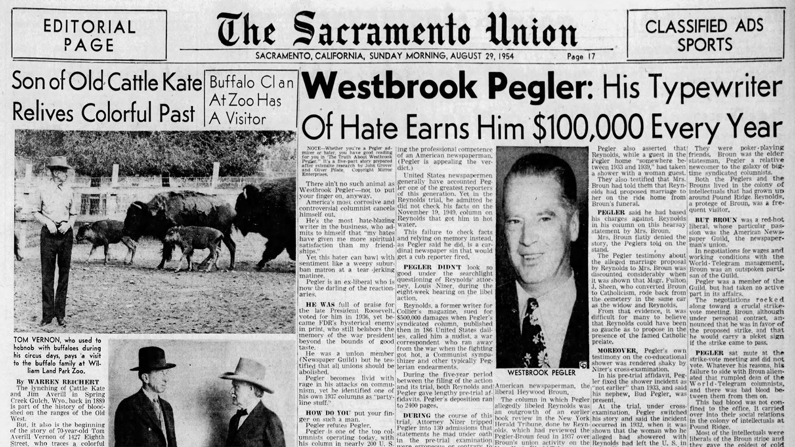 The Sacramento Union in 1954 did a feature story on Tom Vernon who added to his story.