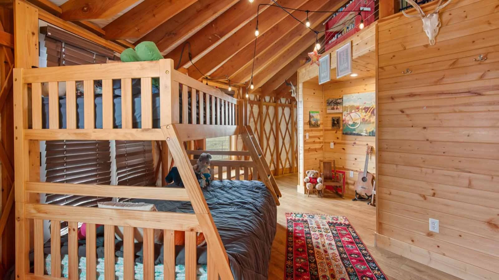 Inside the luxury connected yurts outside Pinedale, Wyoming.
