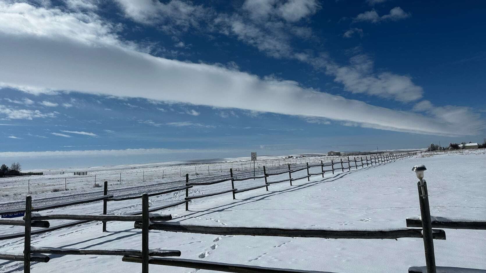 "Super interesting cloud formation that I’ve never seen before North of Cheyenne."