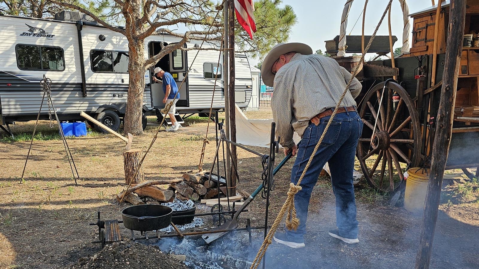 Coals can be shifted around to help ensure even cooking, and to put heat where it needs to be.