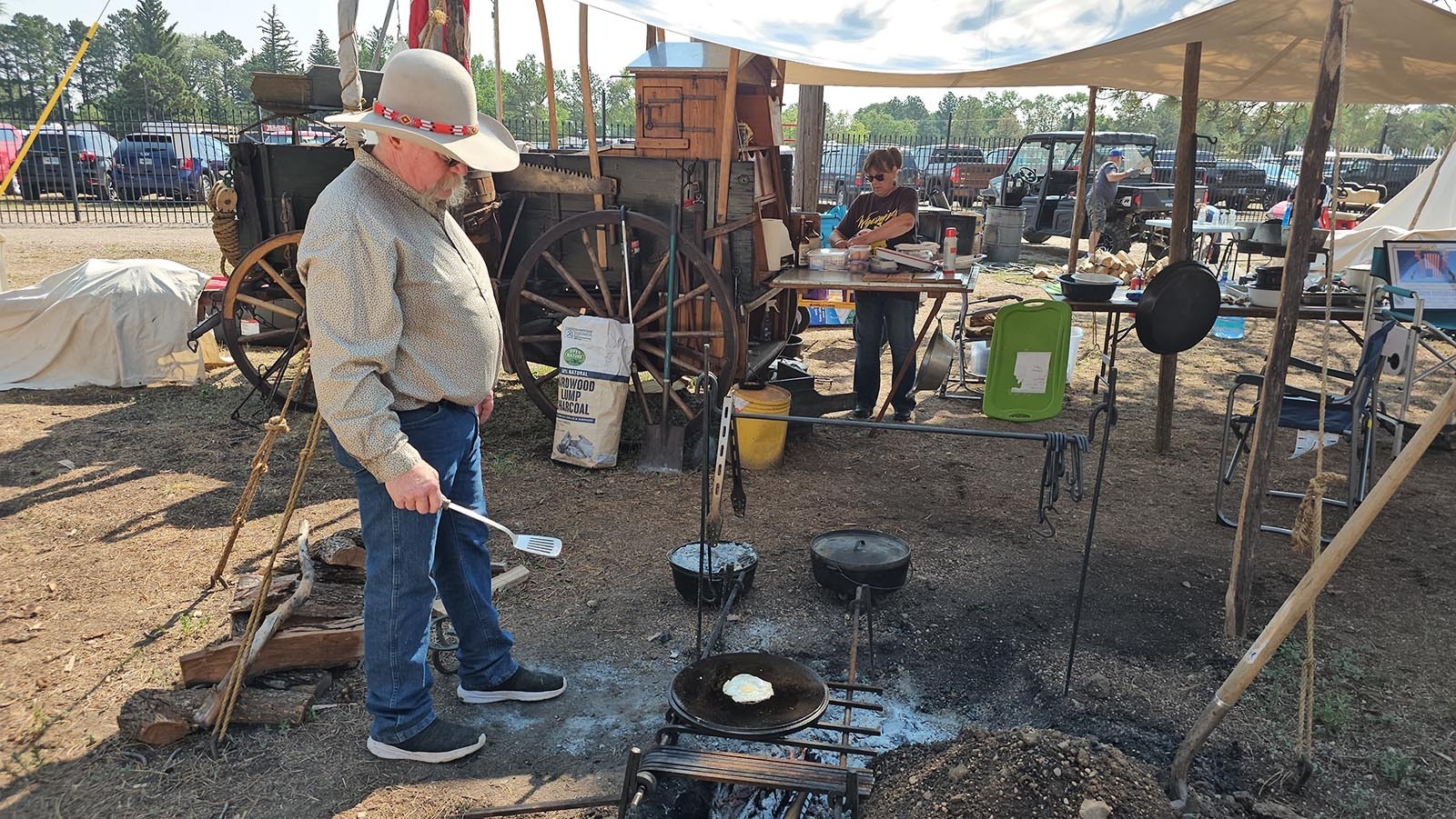 Patience is a virtue for a chuckwagon cook.