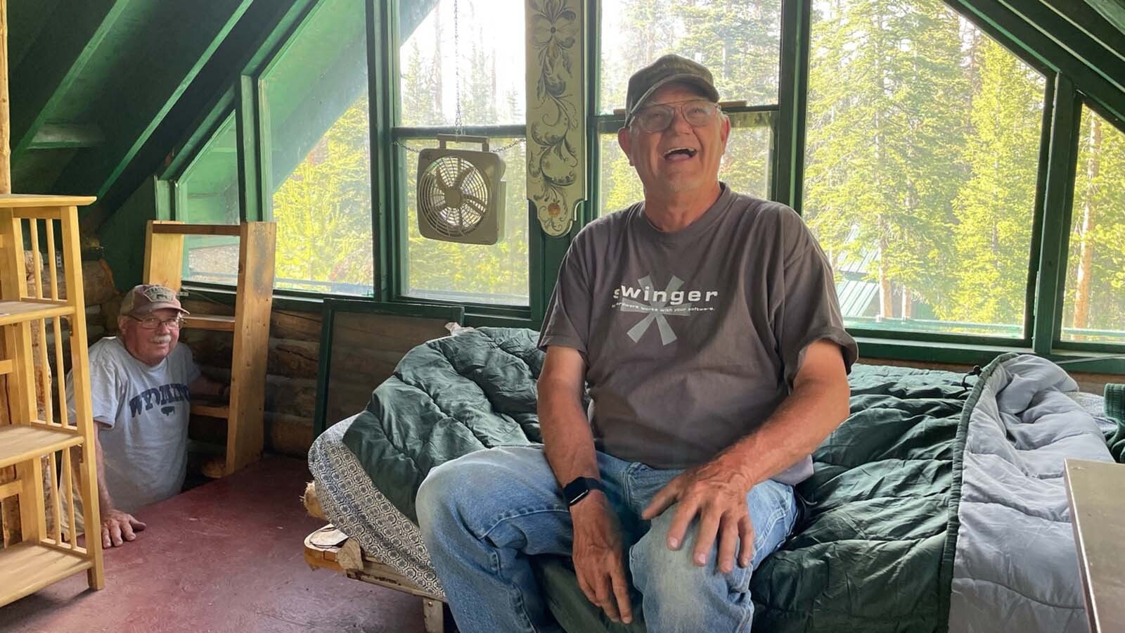 Dave Simpson and Larry Ash, both 74, worked together to build a cabin in Wyoming’s remote Snowy Range mountains 44 years ago and made a pact to build another. Decades later, the retirees are making good on that promise.