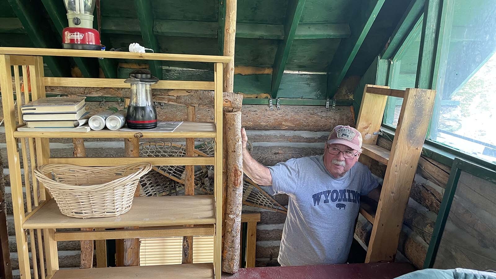 Dave Simpson, pictured, and Larry Ash, both 74, worked together to build a cabin in Wyoming’s remote Snowy Range mountains 44 years ago and made a pact to build another. Decades later, the retirees are making good on that promise.