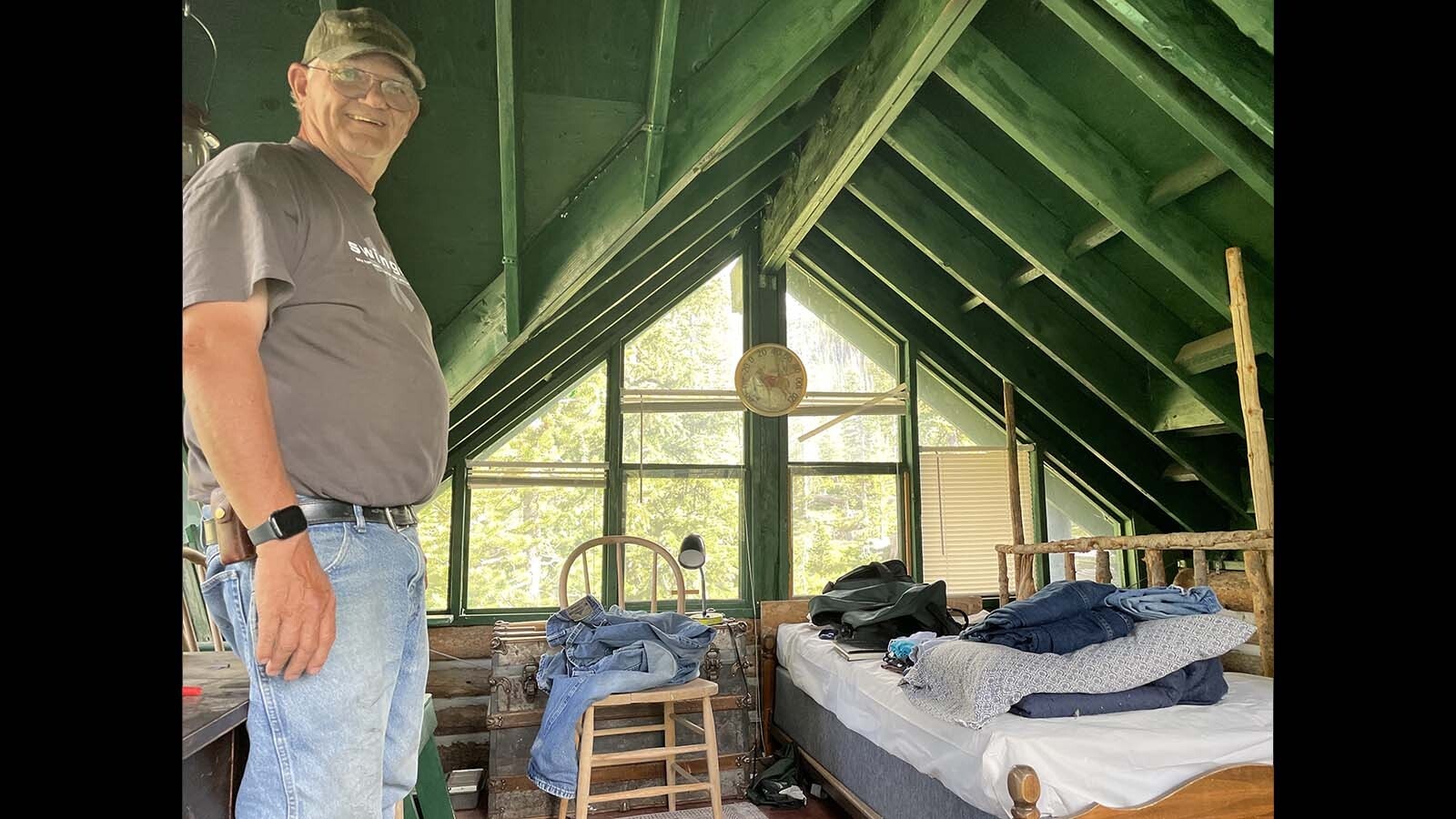 Dave Simpson and Larry Ash, pictured, both 74, worked together to build a cabin in Wyoming’s remote Snowy Range mountains 44 years ago and made a pact to build another. Decades later, the retirees are making good on that promise.