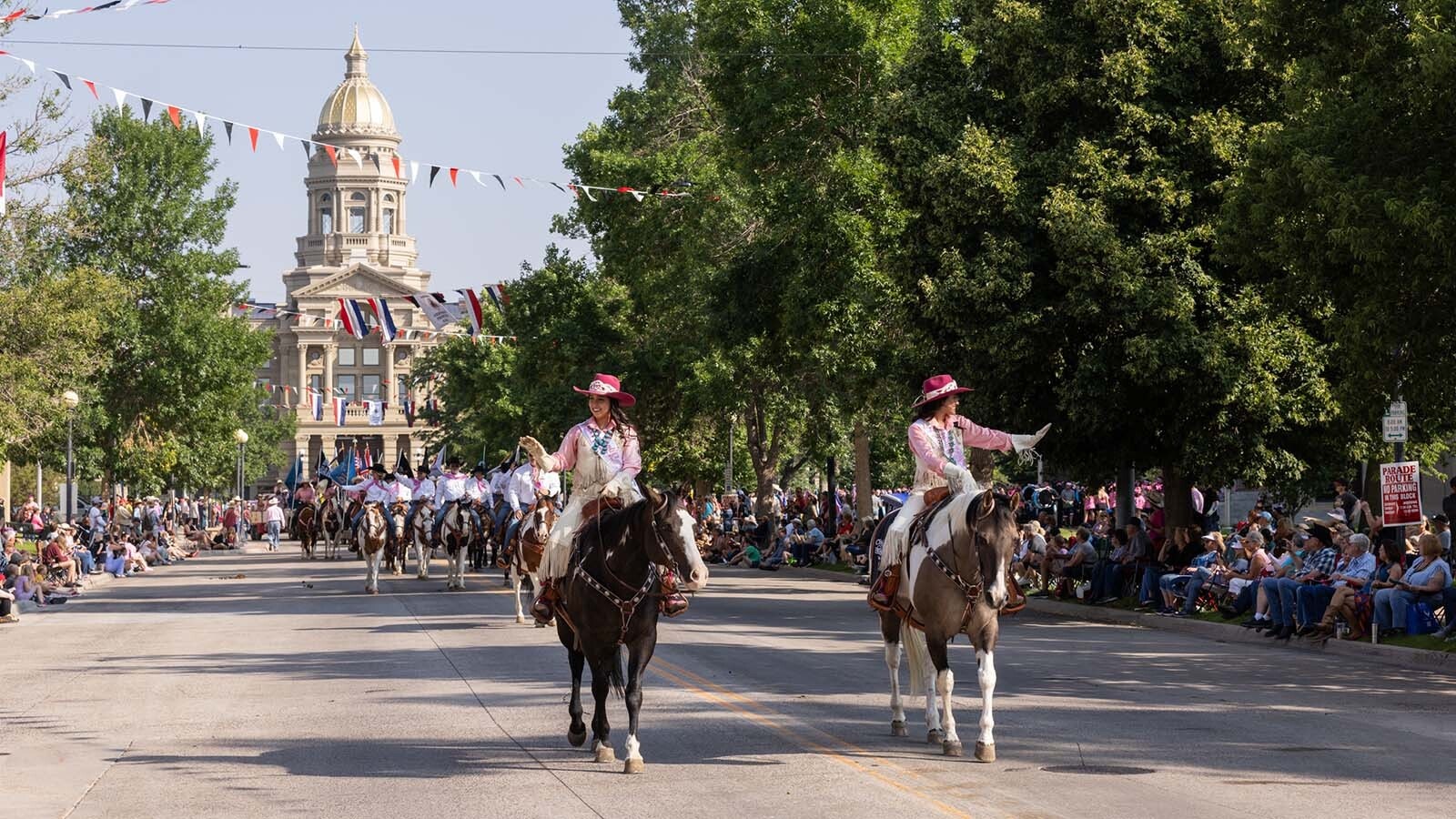 During the Grand Parade down Capitol Avenue at the 2024 Cheyenne Frontier Days.