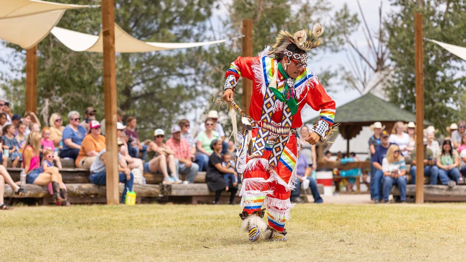 The Native American Village at the 2024 Cheyenne Frontier Days.