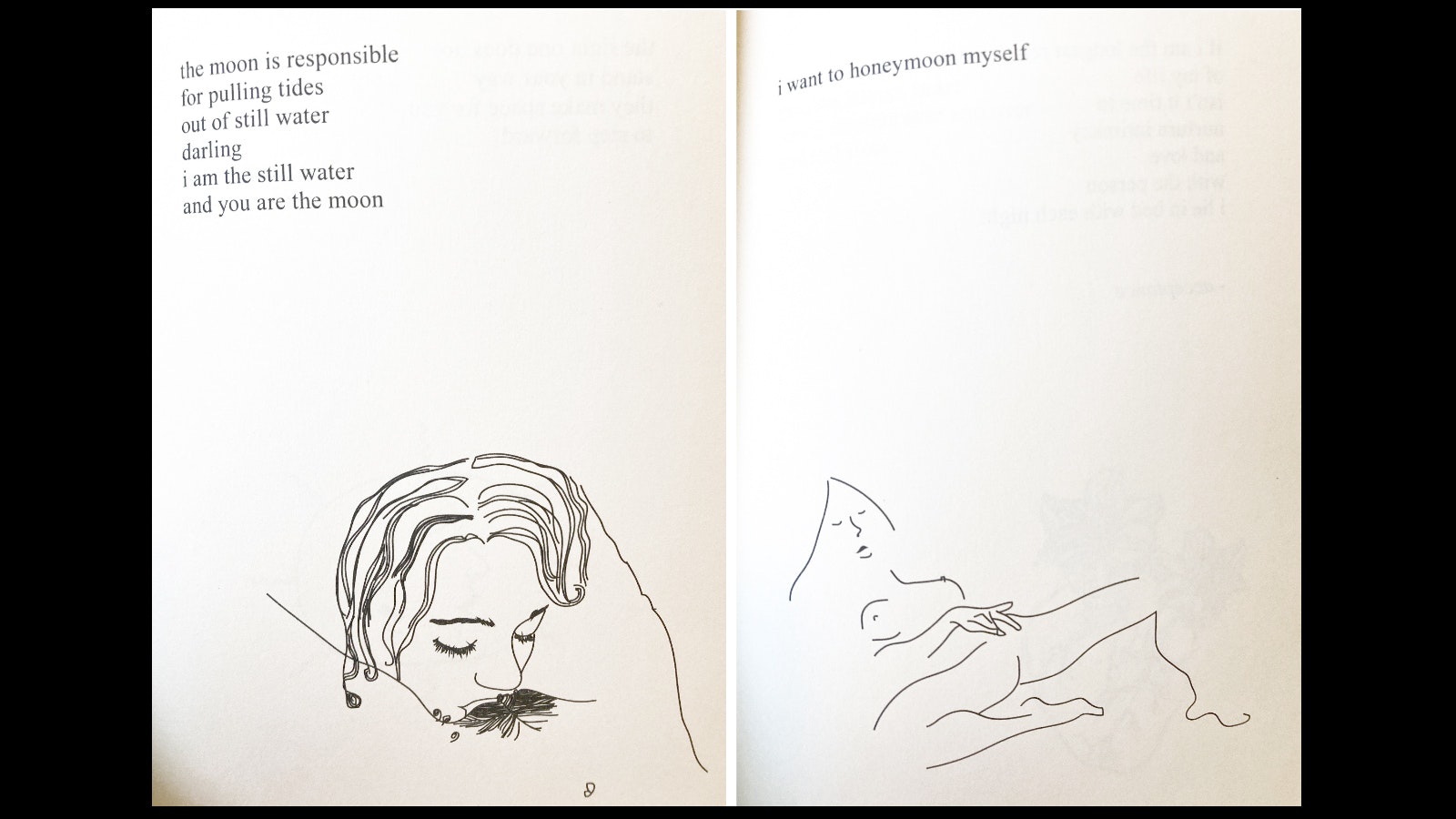 Sample pages from "The Sun and Her Flowers" by Rupi Kaur, a book that's in some Laramie County School District 1 schools.