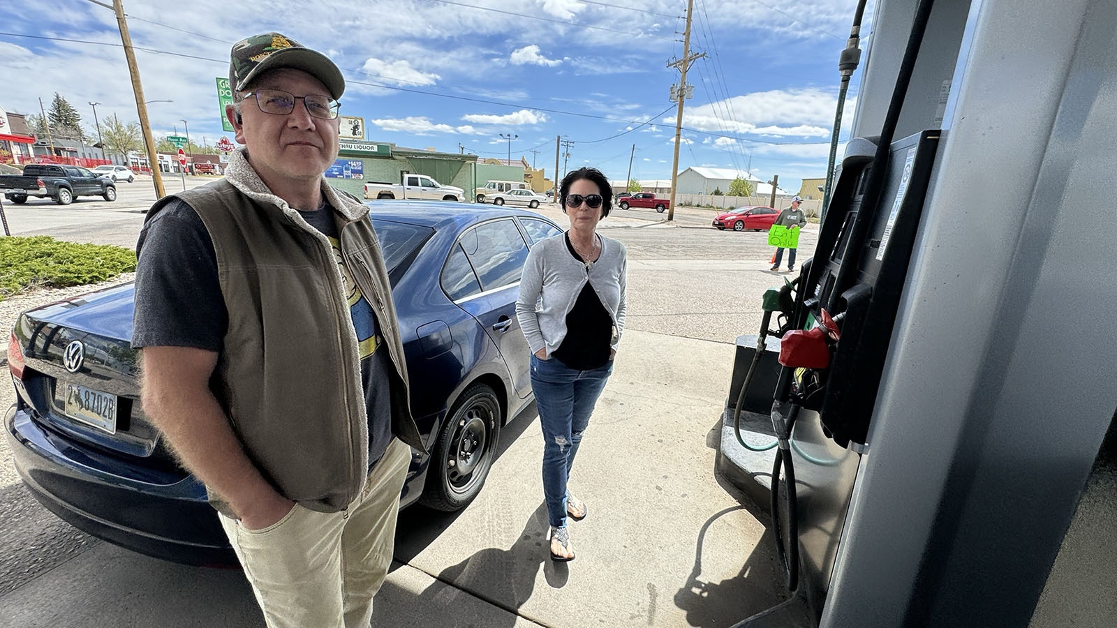 Bill Strey, left, and Teresa Strey, are strongly opposed to Bidenomics. “I think he is one of the worst presidents we’ve ever had. He’s dishonest, senile, panders to special interest groups and to a two-tier system of justice,” Bill Strey said. “Energy equals prosperity to a country.”