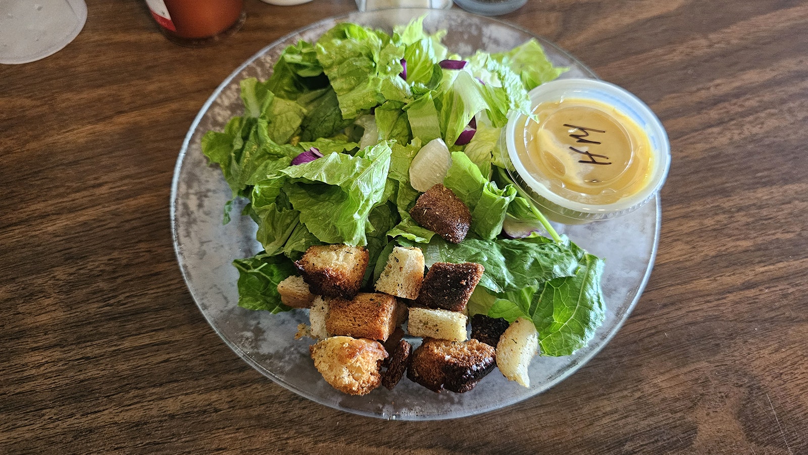 The salads are crisp and fresh at 3 Sisters Truck Stop. They even come out on a cold plate.