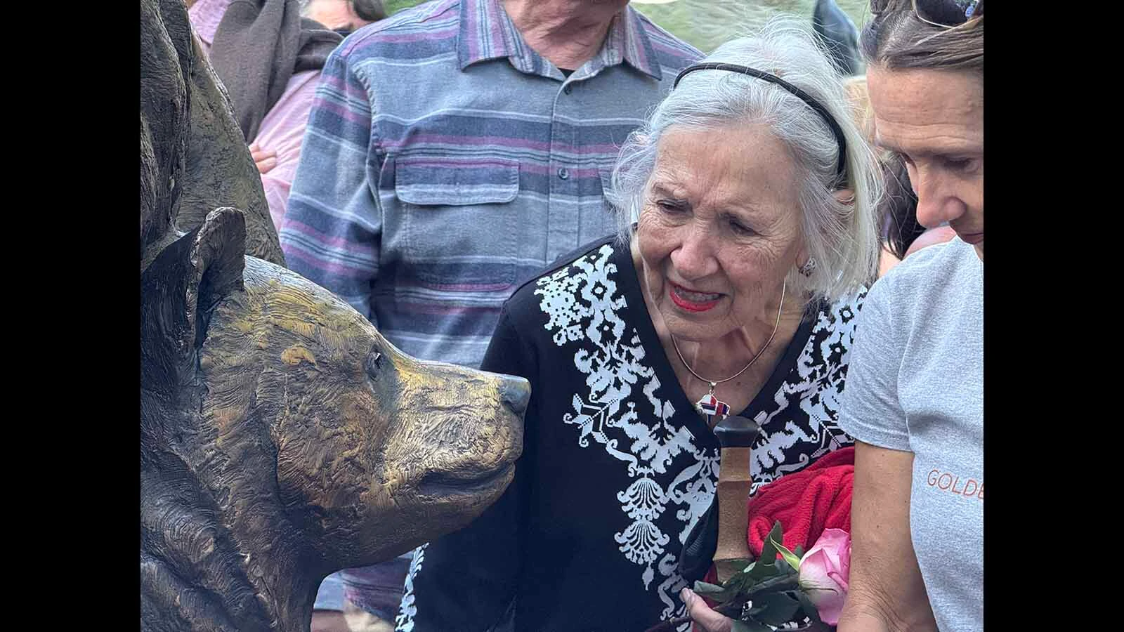 A huge crowd of Grizzly 399 fans gathered Wednesday for the dedication of a gigantic sculpture of the world’s most famous bear at the National Museum of Wildlife Art in Jackson. "Against All Odds: Grizzly 399” also features the four cubs she had in 2020.