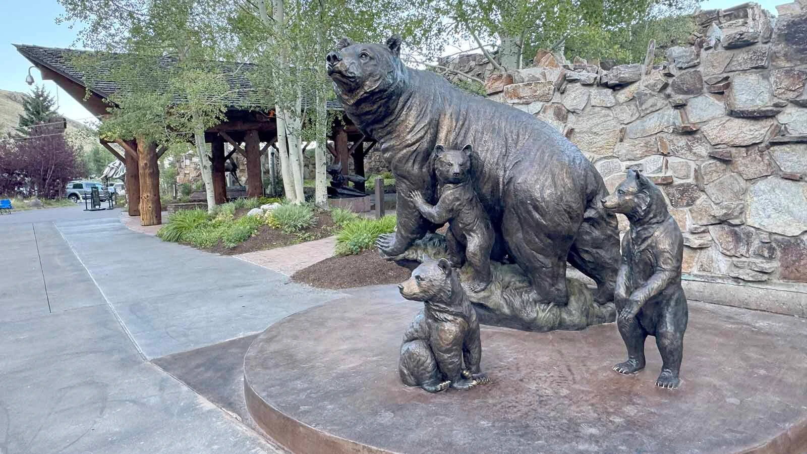 A huge crowd of Grizzly 399 fans gathered Wednesday for the dedication of a gigantic sculpture of the world’s most famous bear at the National Museum of Wildlife Art in Jackson. "Against All Odds: Grizzly 399” also features the four cubs she had in 2020.