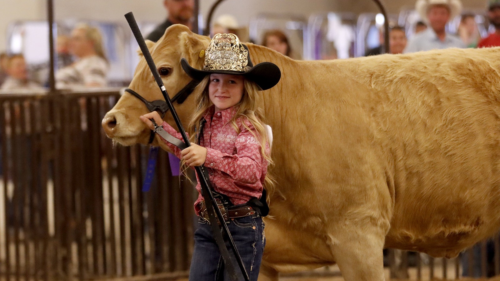 She raised a good-looking critter for the Sublette County Fair.