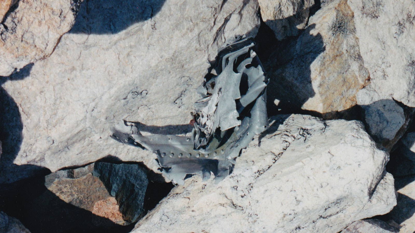 First responders to the United Air Lines Flight 409 crash site found a large debris field on Medicine Bow Mountain. Among the parts that were distinguishable were the airplane’s four engines.