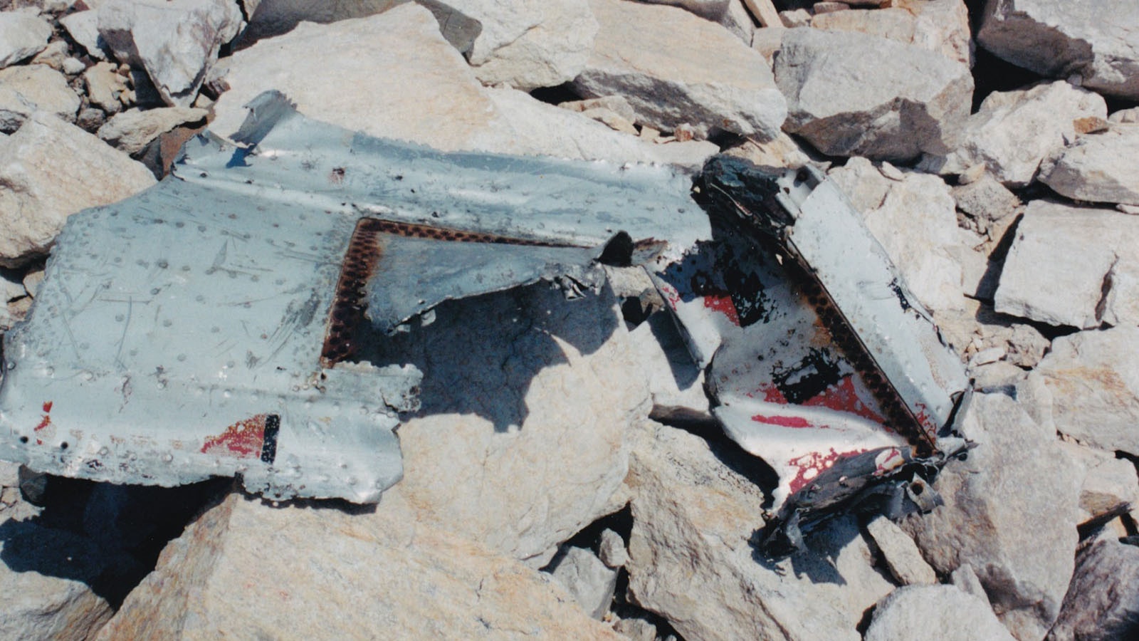 First responders to the United Air Lines Flight 409 crash site found a large debris field on Medicine Bow Mountain. Among the parts that were distinguishable were the airplane’s four engines.