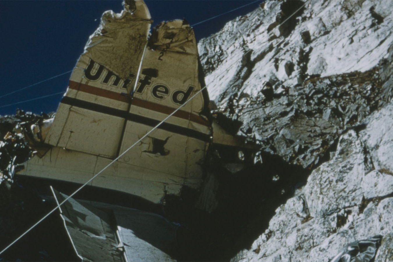 Part of the tail assembly from United Airlines Flight 409 that crashed on Medicine Bow Peak on Oct. 5, 1955.