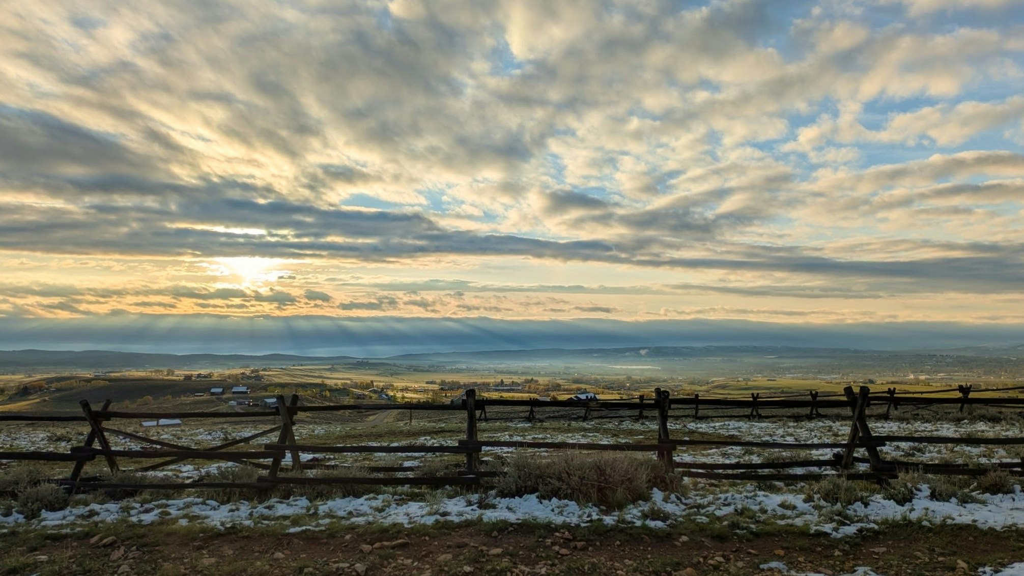 "A beautiful spring morning in Lander, Wyoming."