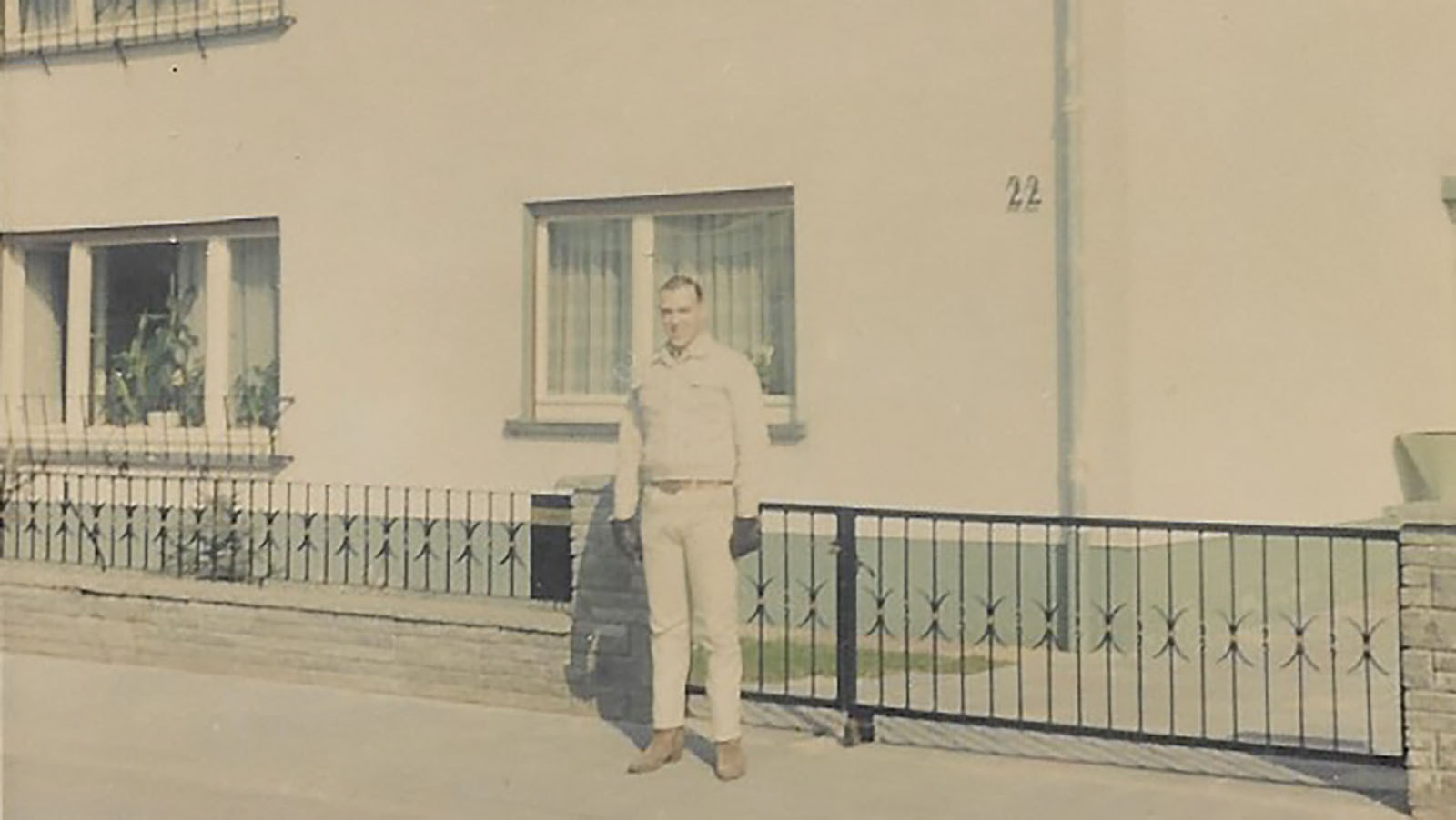 The German house had several levels, with the third floor is built into the attic. Interesting feature were the solid wood roll-up window panels. When they were down the roof was total dark and sound proof.