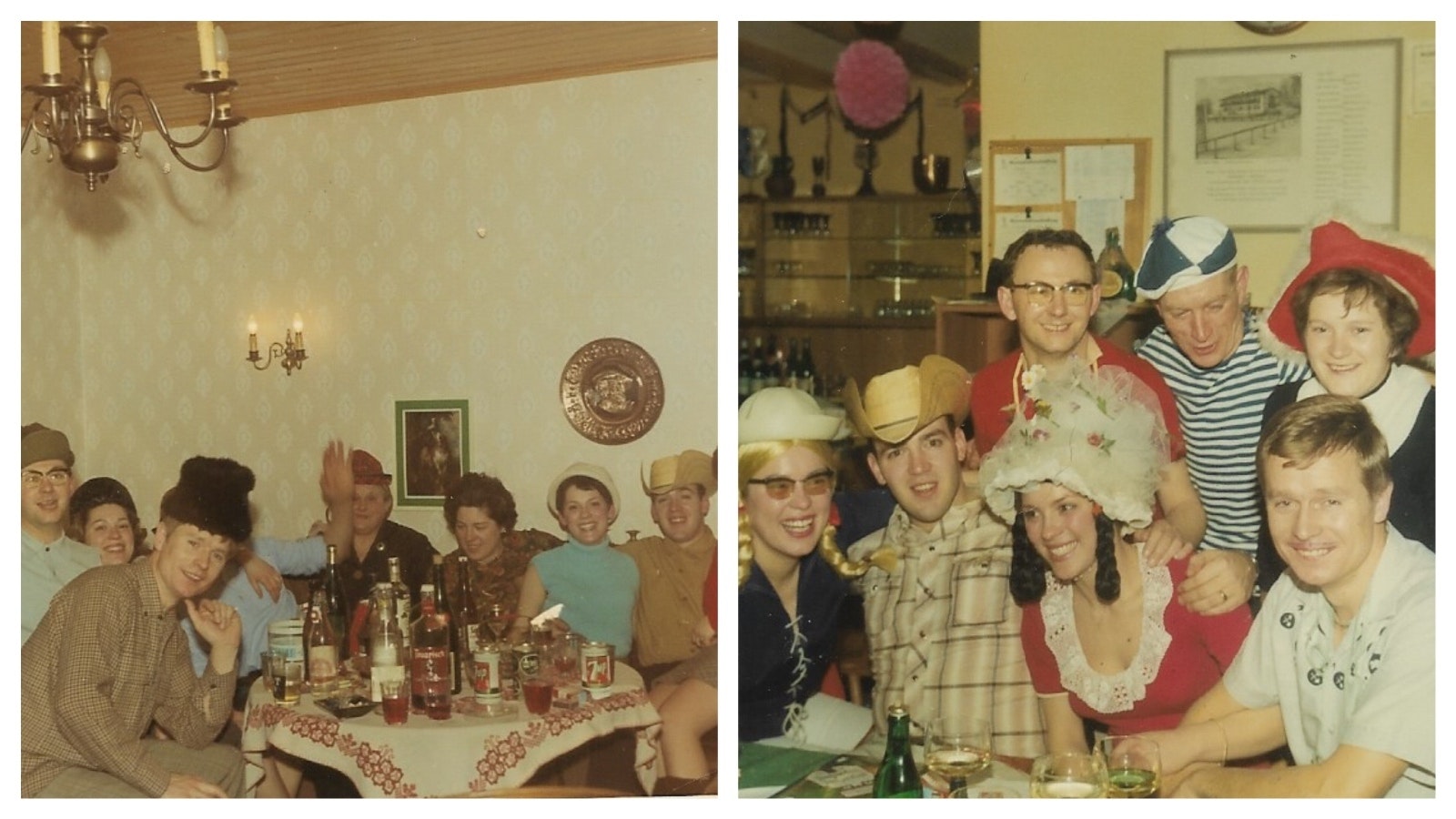 The house was a warm place for parties, and Western-themed cowboy hats and jeans were a hit, even if they weren't that authentic.