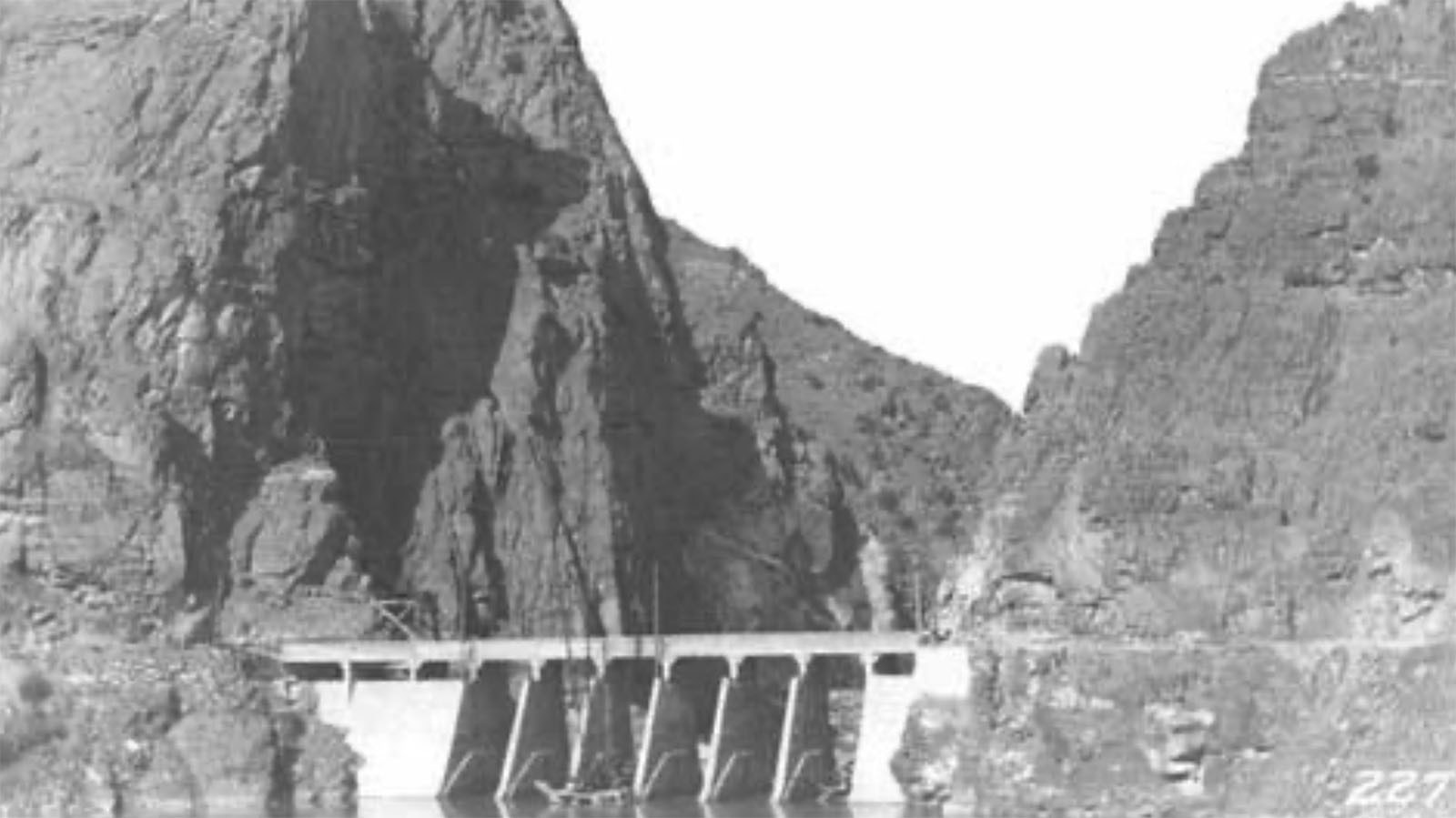 Boysen Dam in 1911.