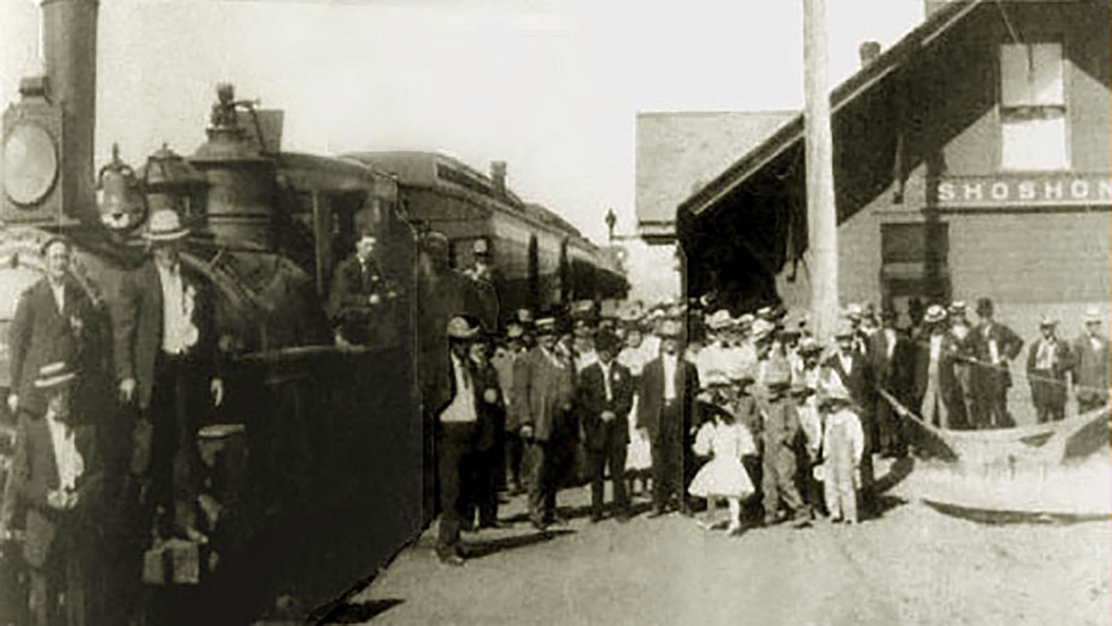 The first train pulled into Shoshoni, Wyoming, on July 3, 1906.