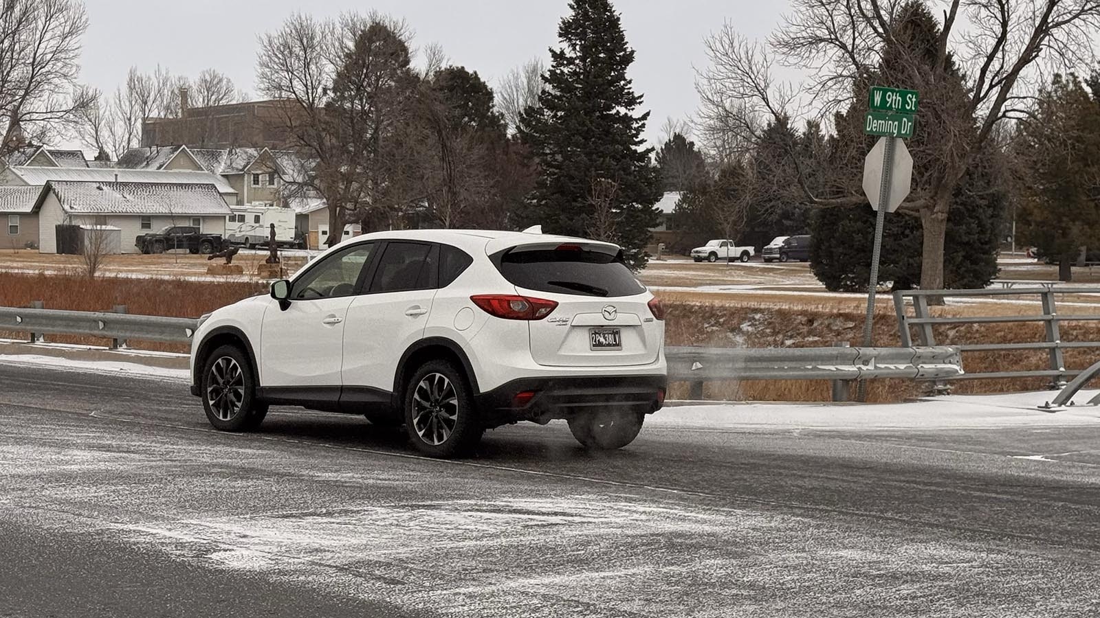 The intersection of West 9th Street and Deming Drive in Cheyenne.