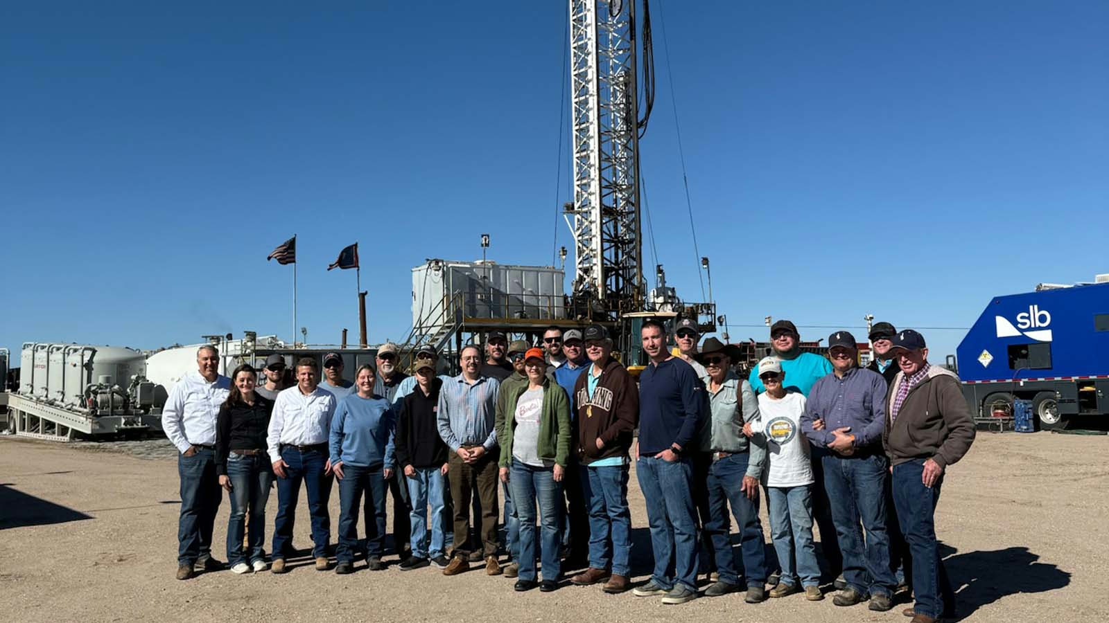A group of 20 ranchers are getting ready to drill a test well in southeastern Wyoning for carbon storage. The project is pushing ahead despite federal funding delays.