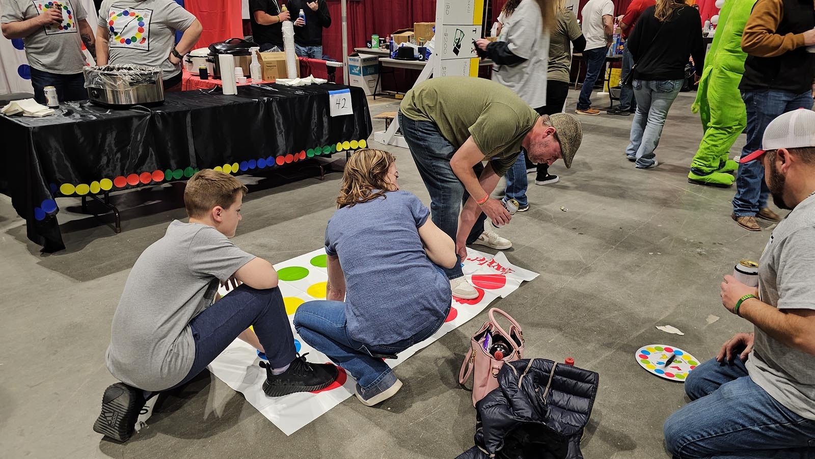 Twister was among the games represented at the API Chili Cook-Off in Casper.