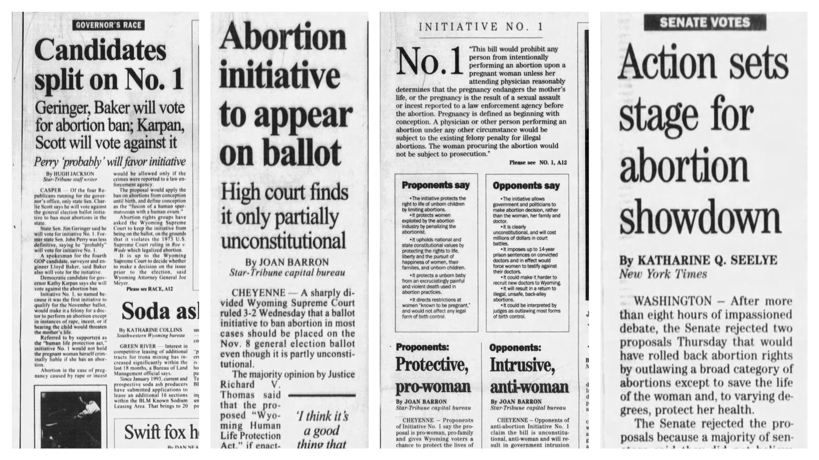 Abortion ban coverage in the Casper Star-Tribune.