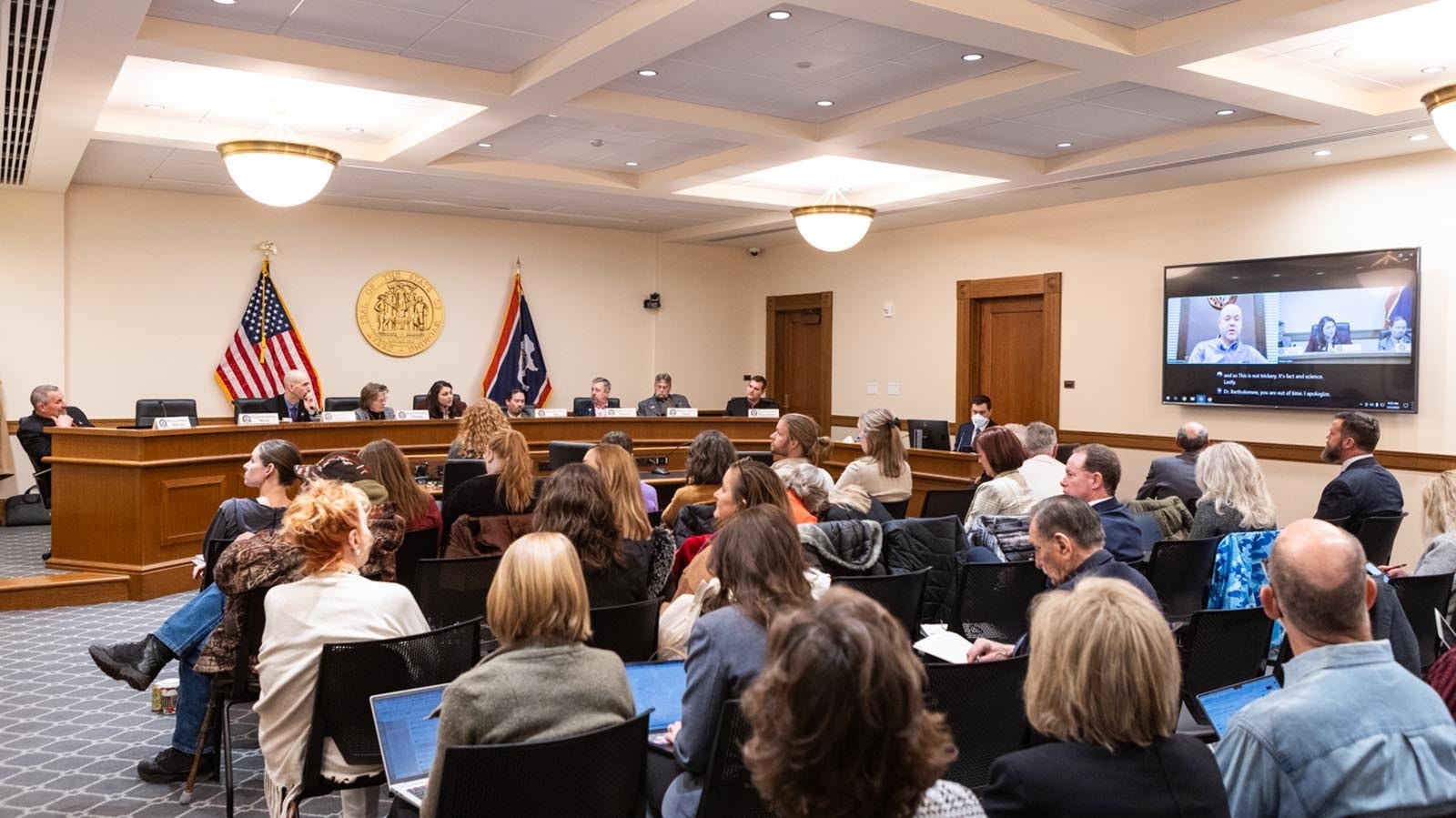 It was a packed room for the House Labor, Health and Social Services Committee meeting on Wednesday, Jan. 22, 2025.