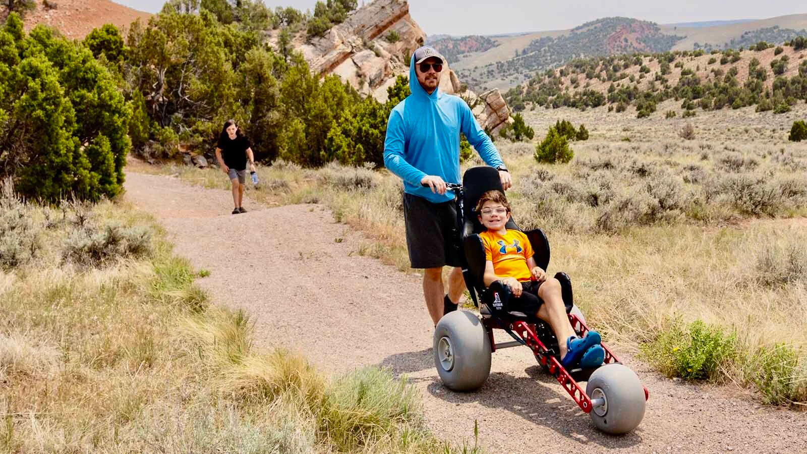 Ezra Rupple enjoys hiking with the family.