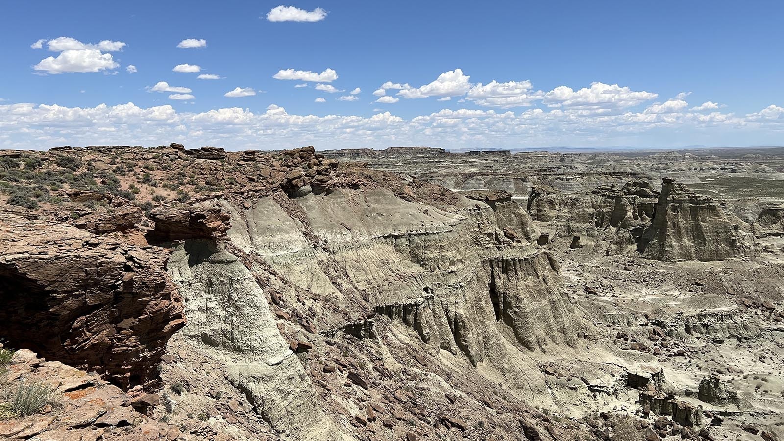 Along with Adobe Town, Skull Creek Rim is a fantastic geological feature in remote southwestern Wyoming.