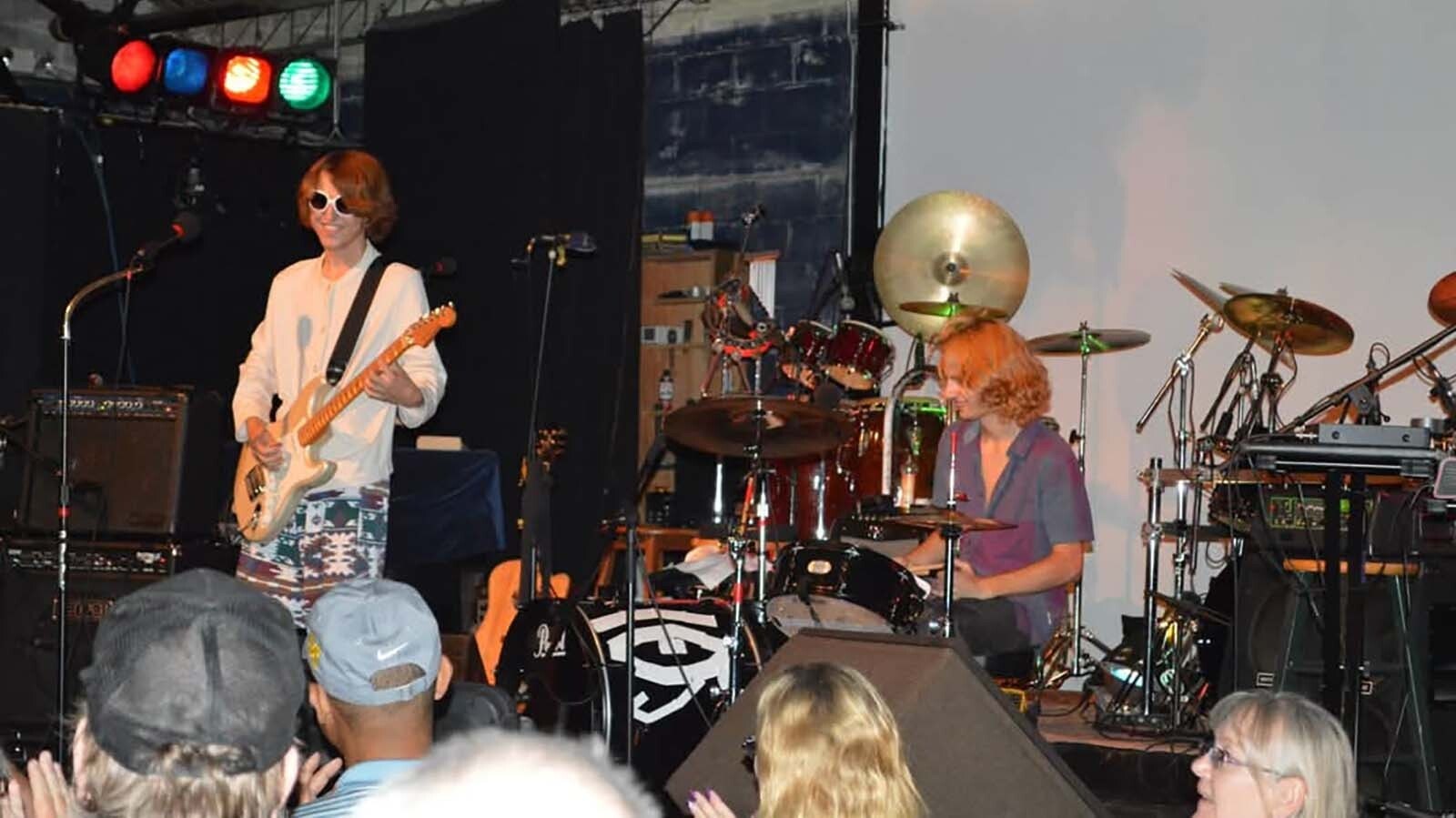 Adrian Jay on guitar in South Haven, Michigan, in 2013.