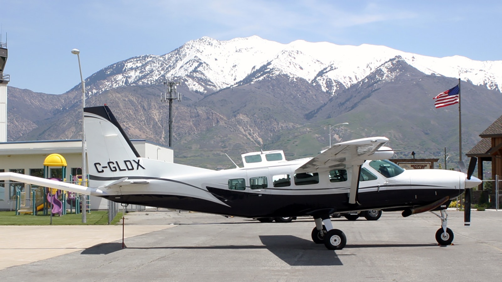 Fixed-wing aircraft are used to perform aeromagnetic surveys over flat land. Helicopters are used over mountainous terrain.