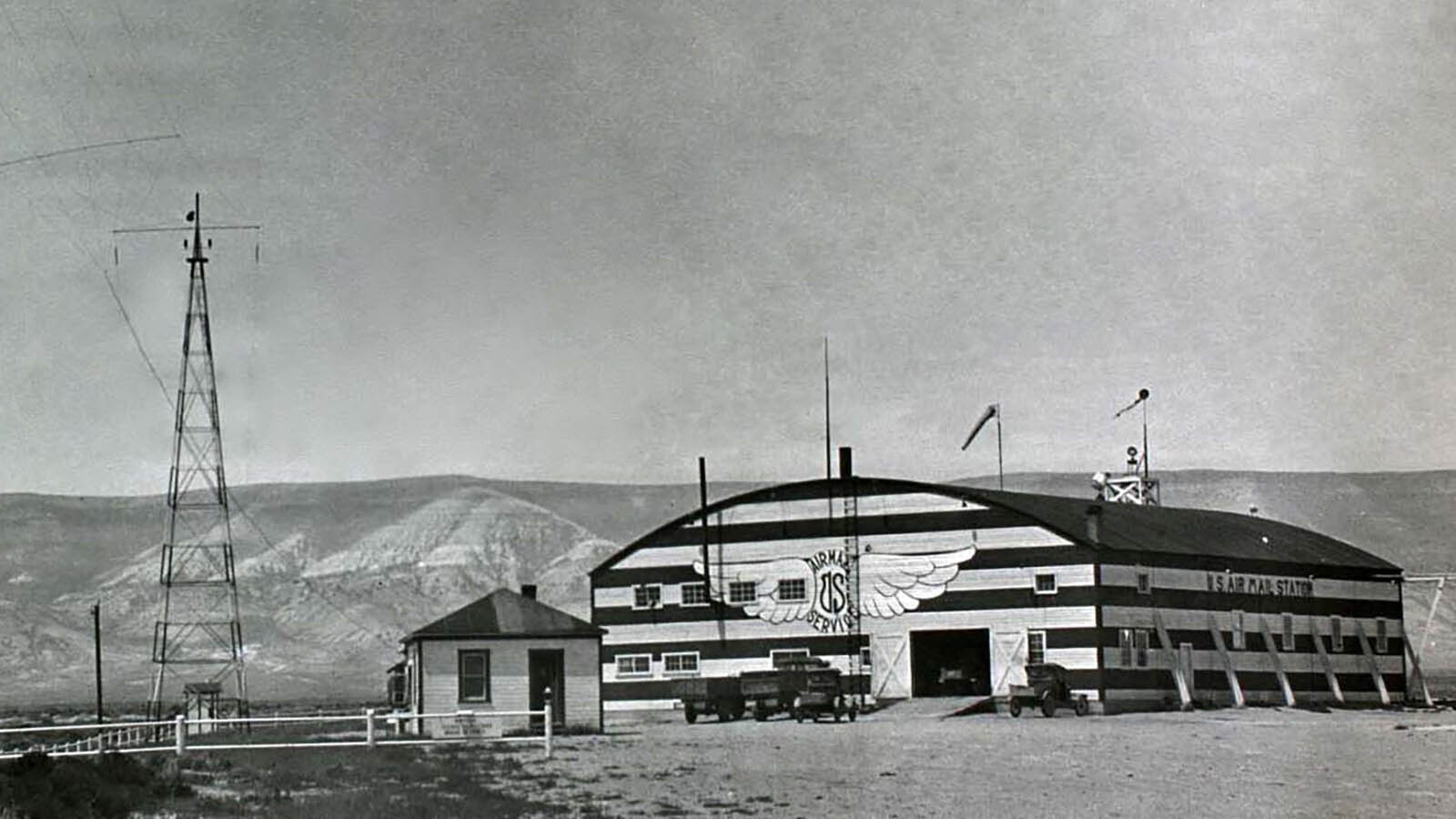 The U.S. Air Mail Service’s hanger at Rock Springs was probably the most attractive in the system.