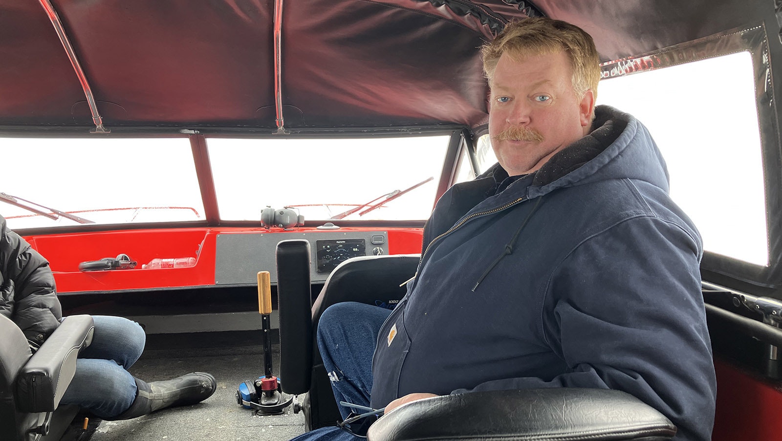 Glendo State Park Superintendent Brian Johnson believes the airboat is a great way to explore the reservoir during the winter.