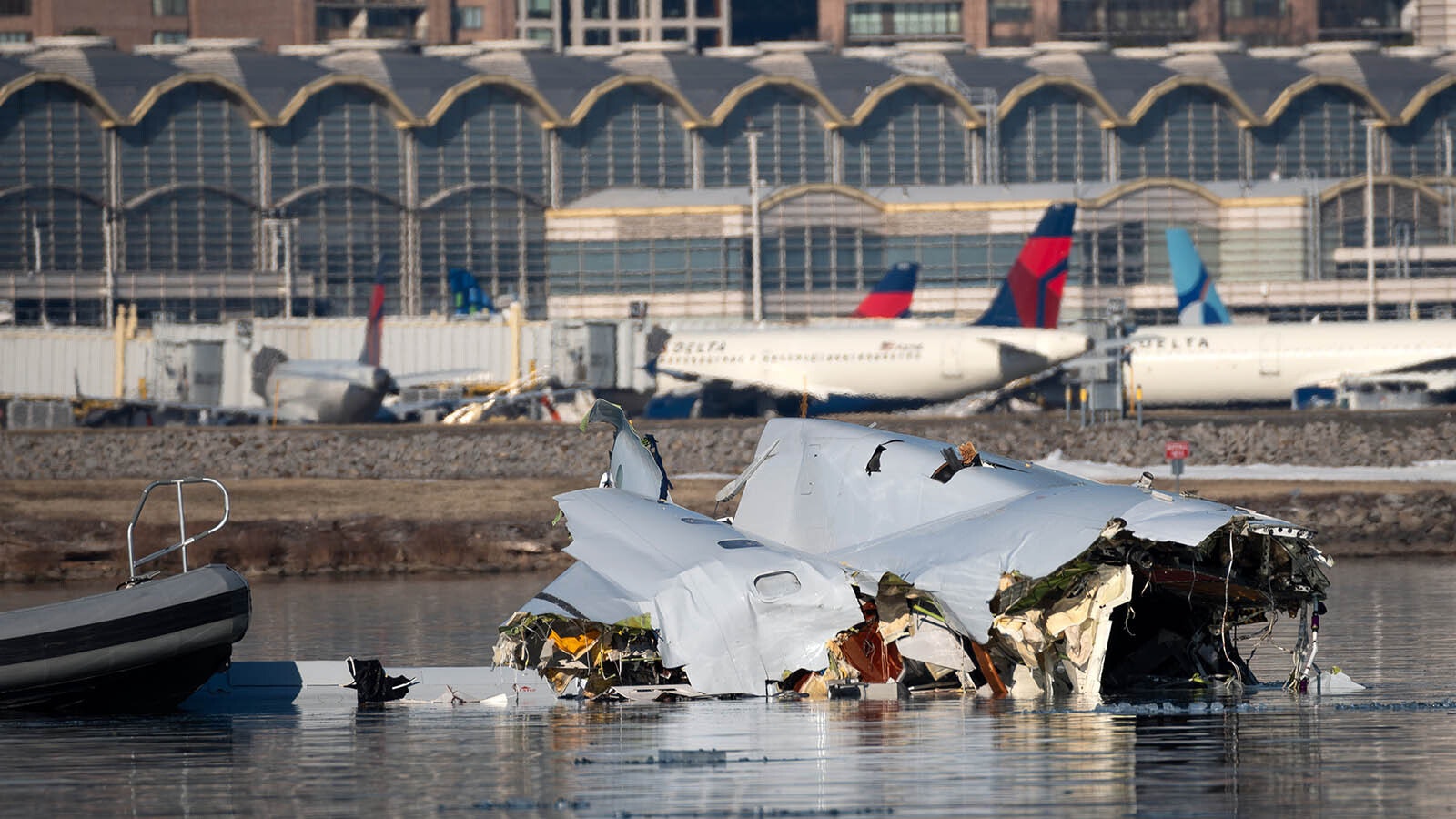 An American Airlines flight from Wichita, Kansas, collided midair with a military Black Hawk helicopter while on approach to Ronald Reagan Washington National Airport outside of Washington, D.C., on Jan. 29, 2025. According to reports, there were no survivors among the 67 people onboard both aircraft.