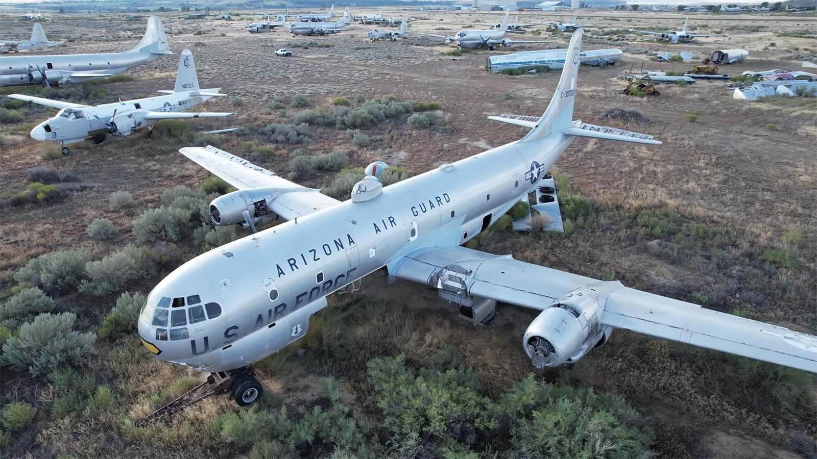 Why pay $1.59 million for a used Gulfstream IV when you can potentially acquire a Fairchild C-119L Flying Boxcar transport for $150? Or how about a Boeing KC-97 Stratofreighter for $25? Those are two of the 16 vintage aircraft Big Horn County is selling.