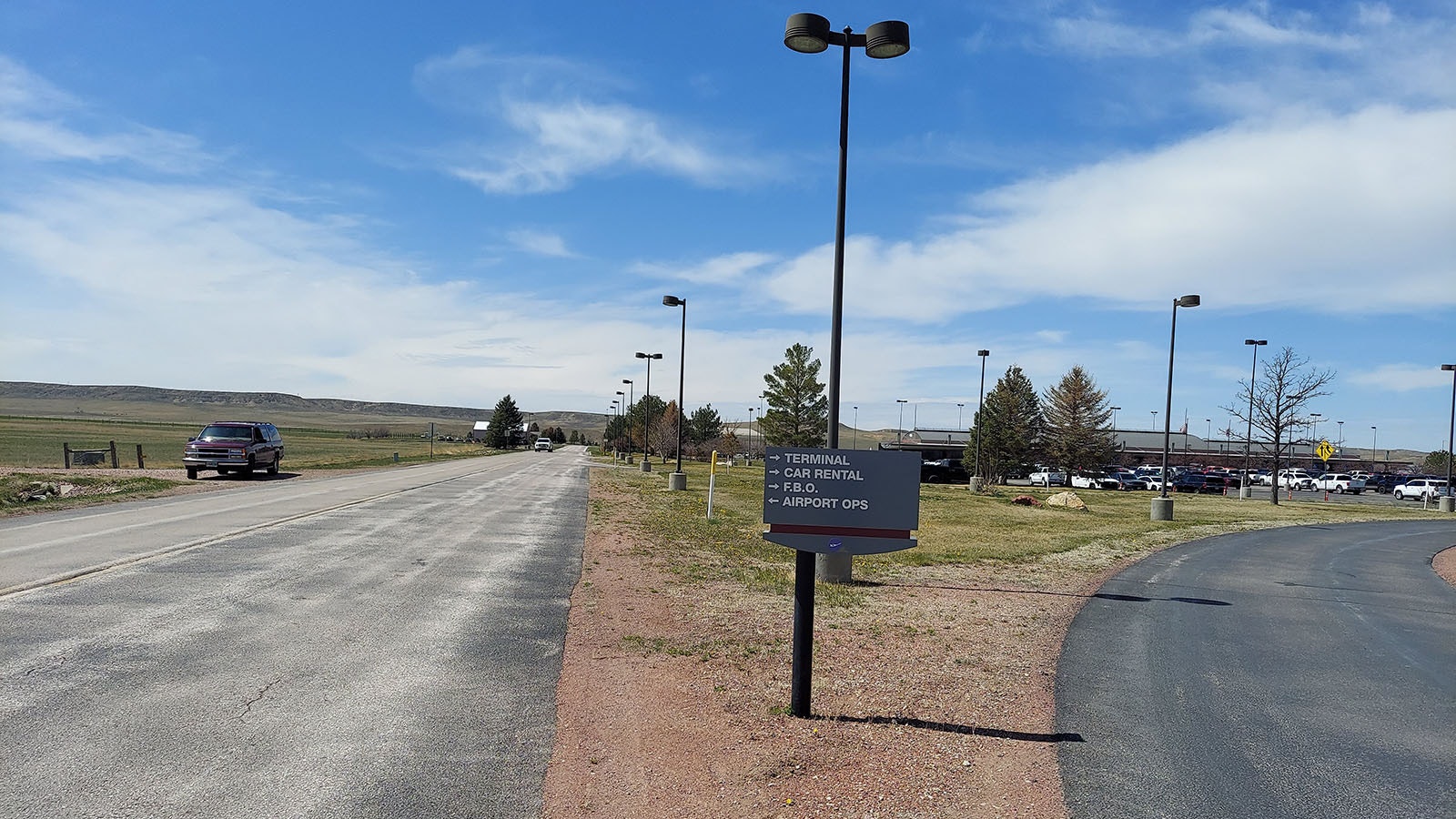 The main entrance to the Northeast Wyoming Regional Airport in Gillette is Airport Road, which then diverges into four other roads all also named Airport Road.