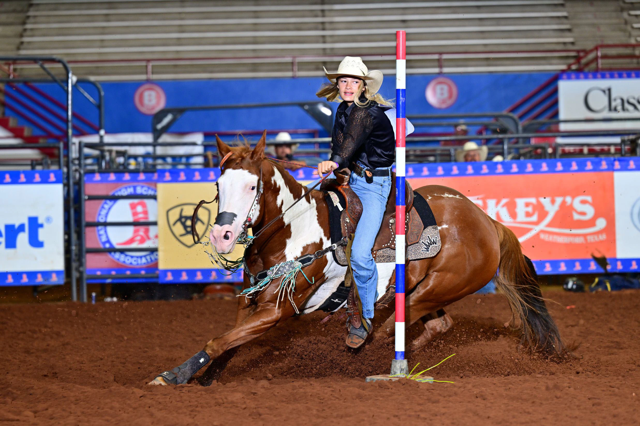 Eighth-grader Chaney Akin of Cody didn’t just dominate the National Junior High Finals Rodeo in Oklahoma on June 21-27; she won the pole bending aggregate by almost a full second on a teeny-tiny horse to rake in nearly $6,000 on the week.