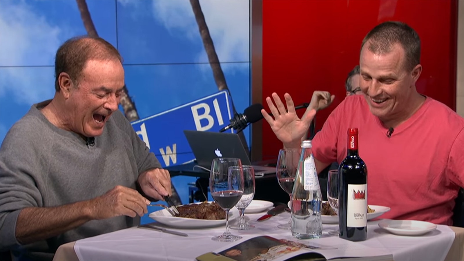 Hall of Fame sportscaster Al Michaels told CNN reporter Chris Wallace last week that he's never knowingly eaten a vegetable in his life. He's seen here eating a steak on the "Dan Patrick Show" in 2016.