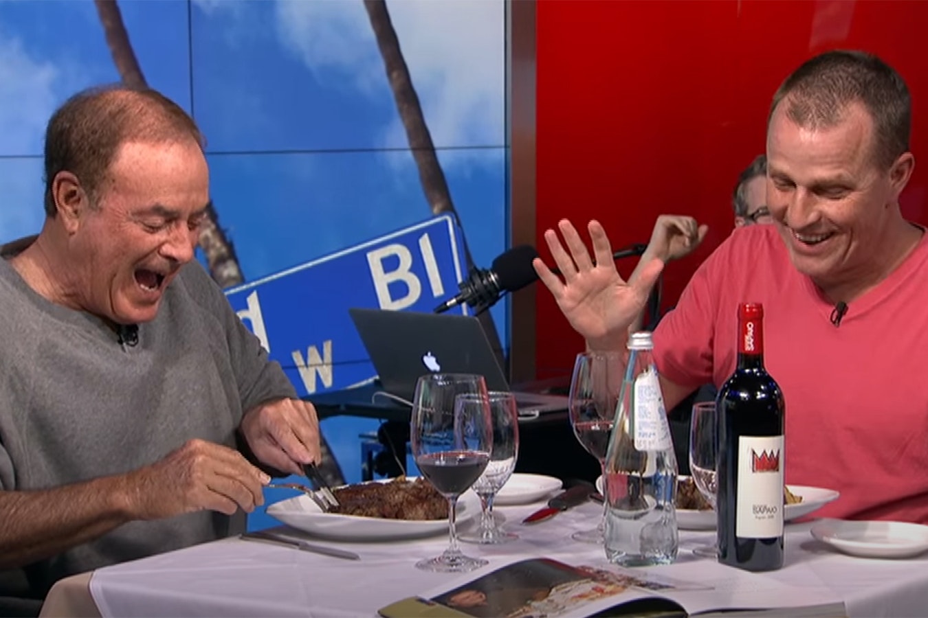 Hall of Fame sportscaster Al Michaels told CNN reporter Chris Wallace last week that he's never knowingly eaten a vegetable in his life. He's seen here eating a steak on the "Dan Patrick Show" in 2016.
