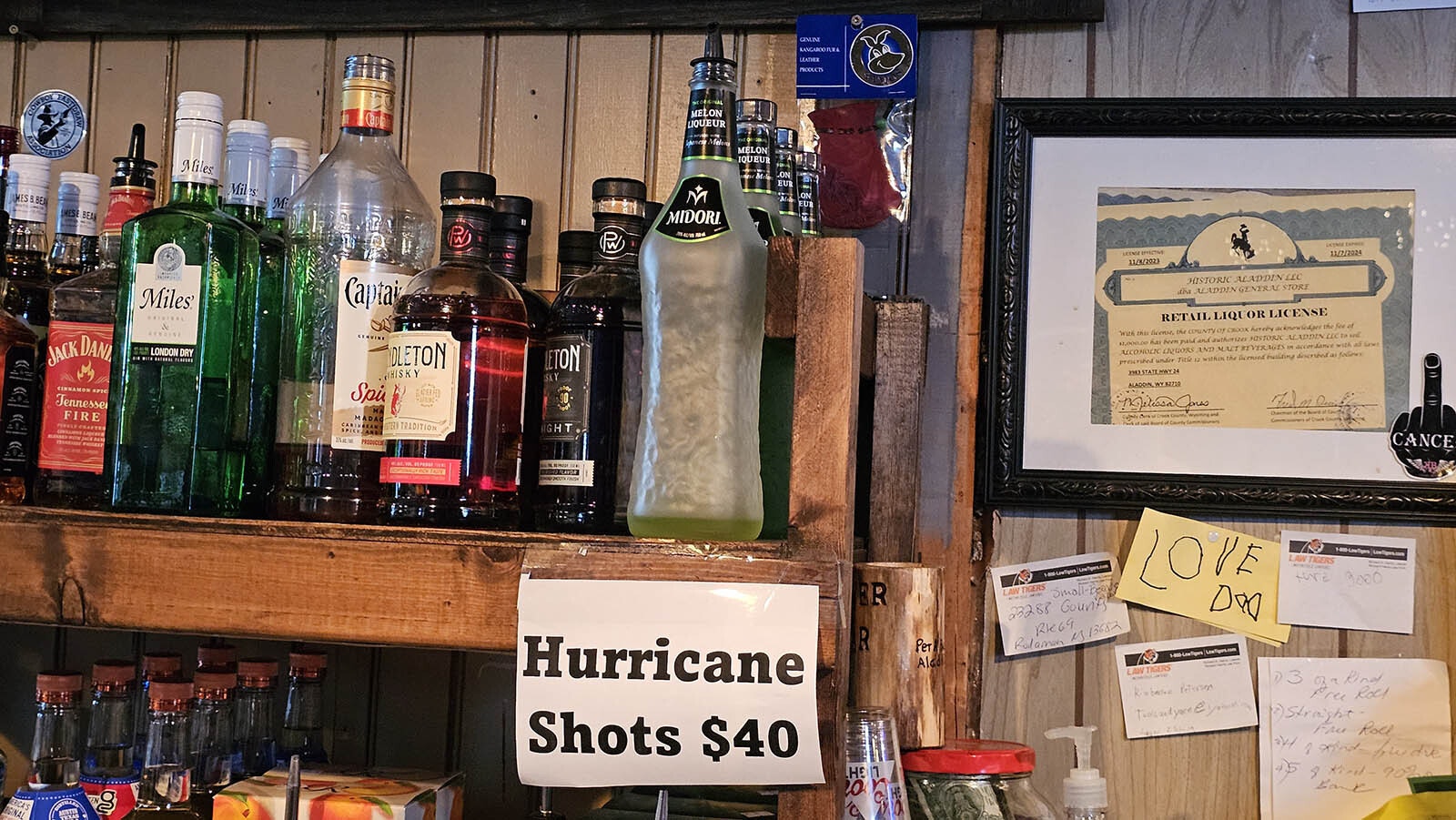 Hurricane Shots are just $40. What are they? A shot that comes with an unusual water chaser, and a Titanic slap at the end. Bartender Jordan Yates said she sold an average of 15 to 20 of the shots each day during rally week.