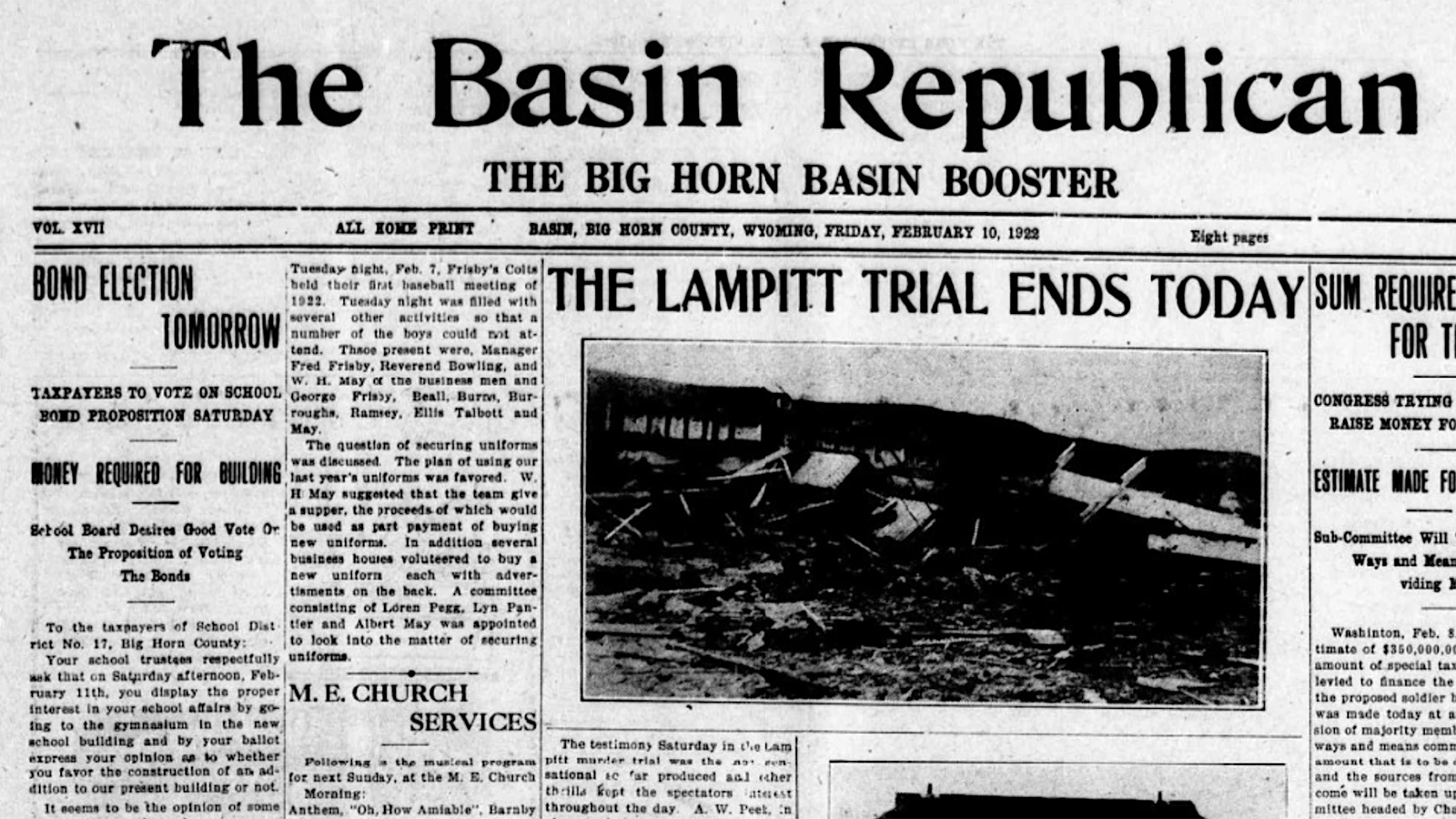 The Basin Republican published before and after photos of the dormitory where two were killed and three injured in an explosion.