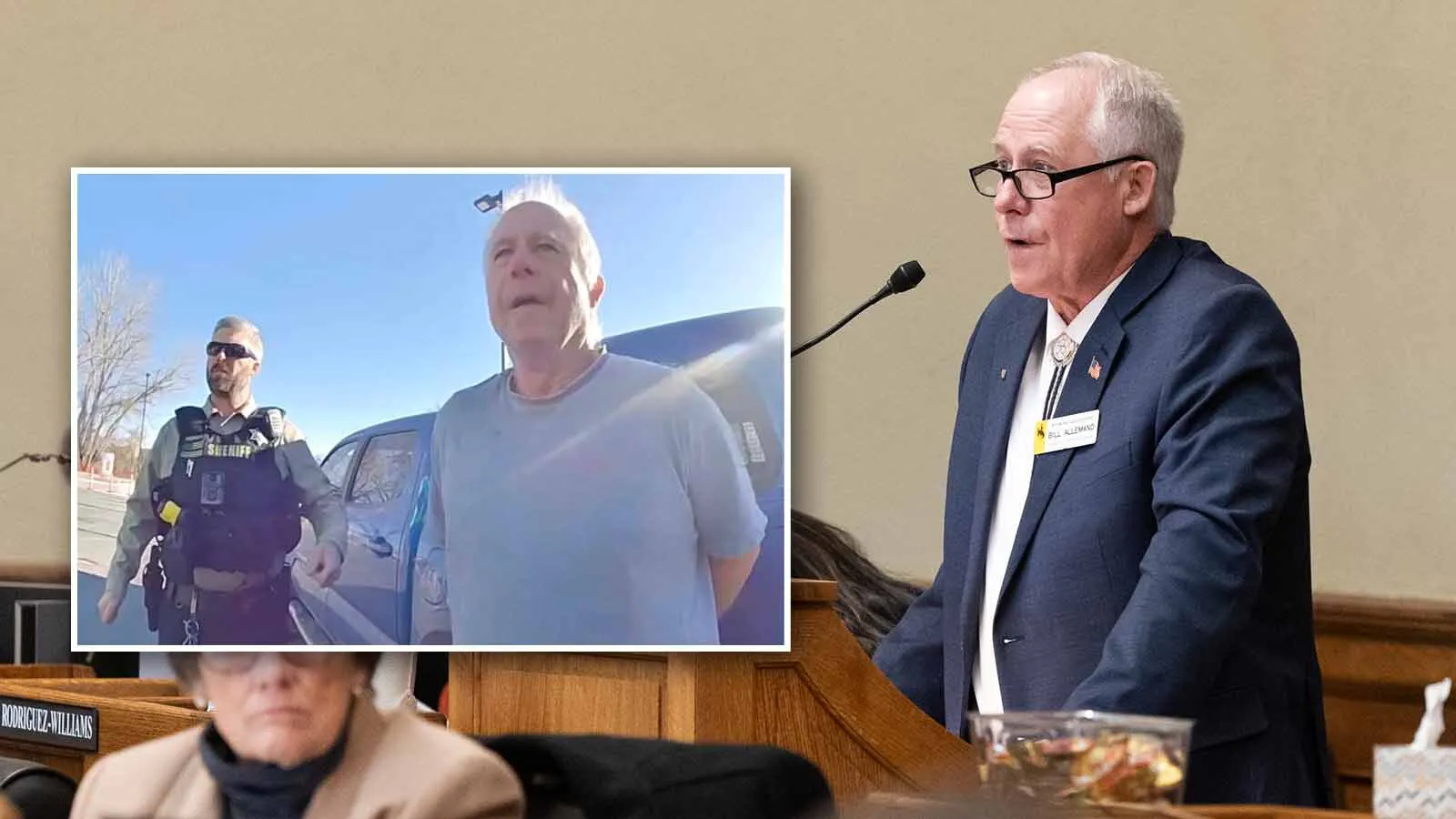  Wyoming state Rep. Bill Allemand pleaded guilty to DUI in court Wednesday and was given one year probation and fined $500. He faces 88 days in jail if he fails probation. 