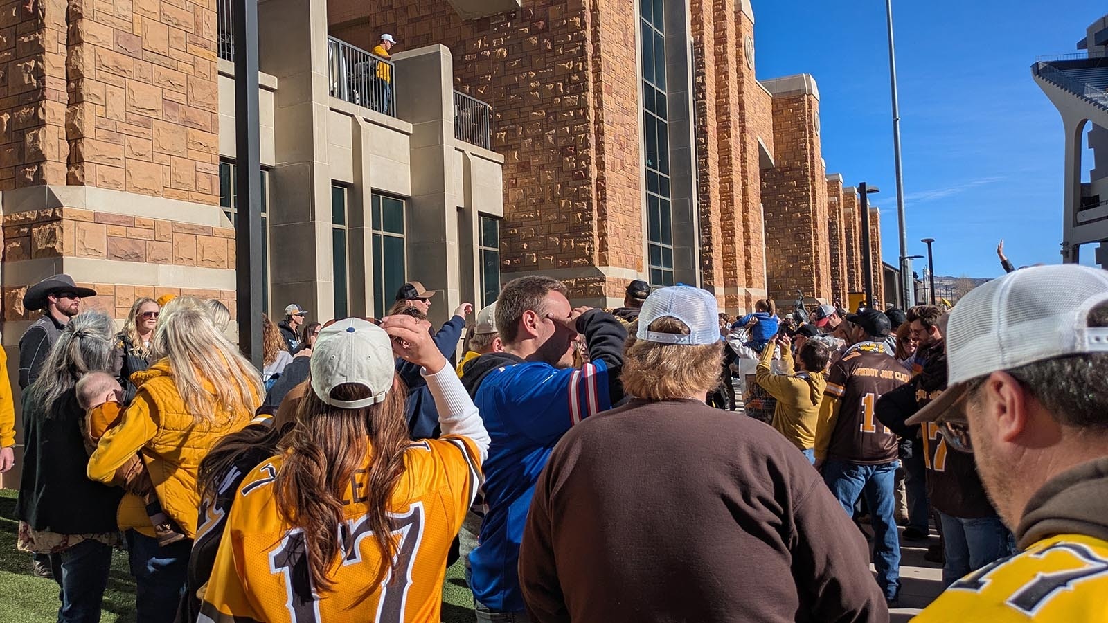 There was an extra buzz in the air before kickoff of Saturday's last home football game of the season, which featured the retirement of Josh Allen's No. 17 jersey at halftime, along with Allen returning to War Memorial Stadium for the first time since he was drafted into the NFL in 2018.